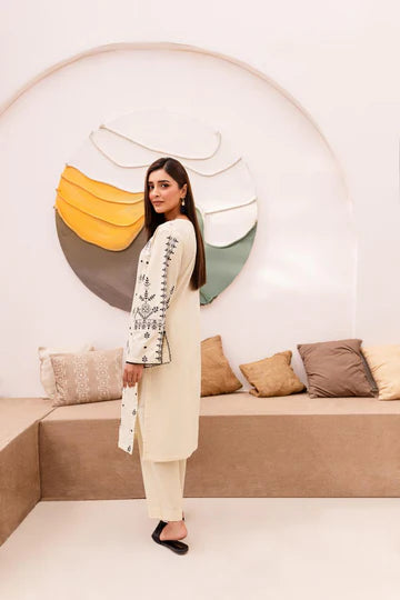 Cotton Embroidered Dresses - Natural And Simple