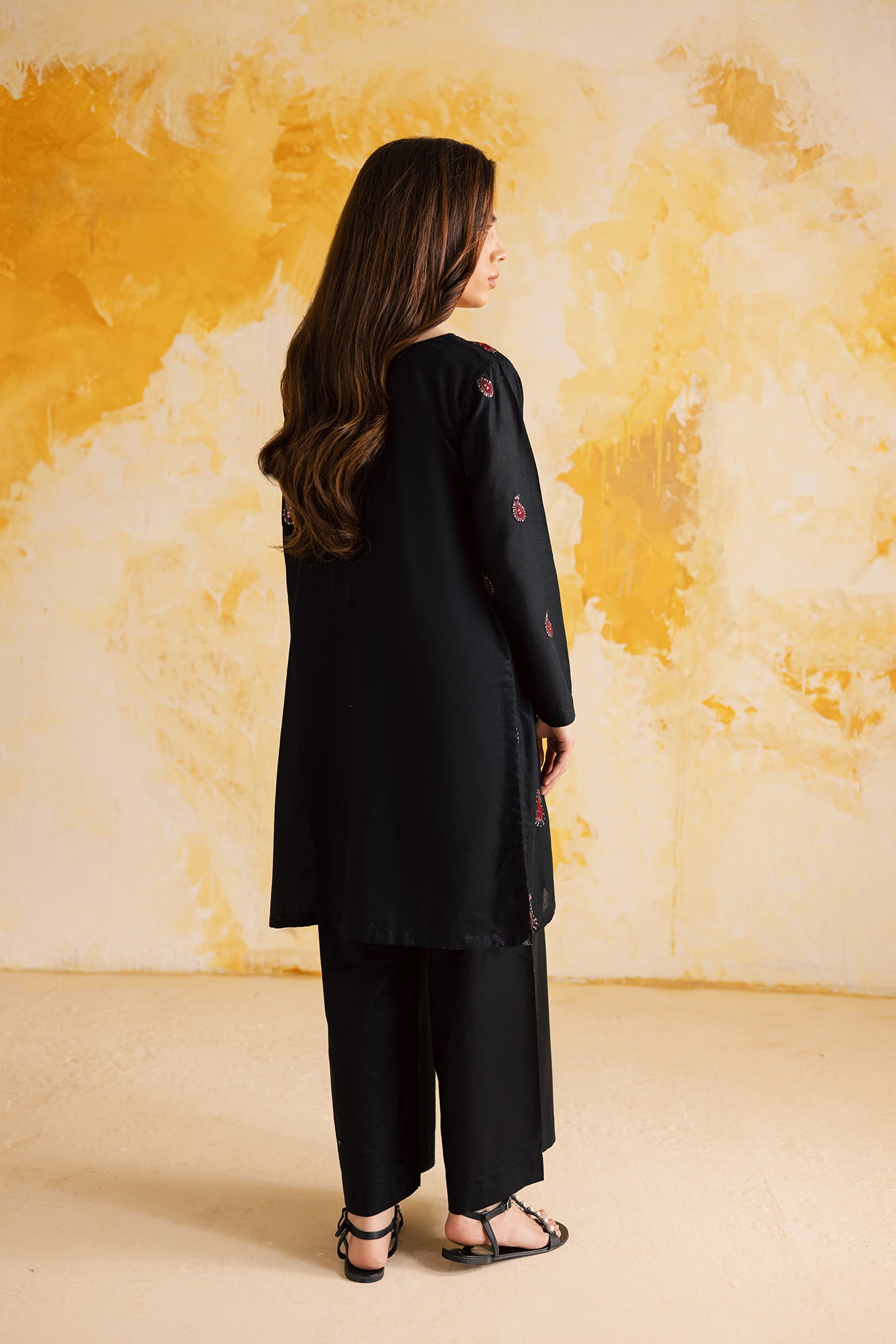 2PC Summer Luxury Embroidered Dress - 1104