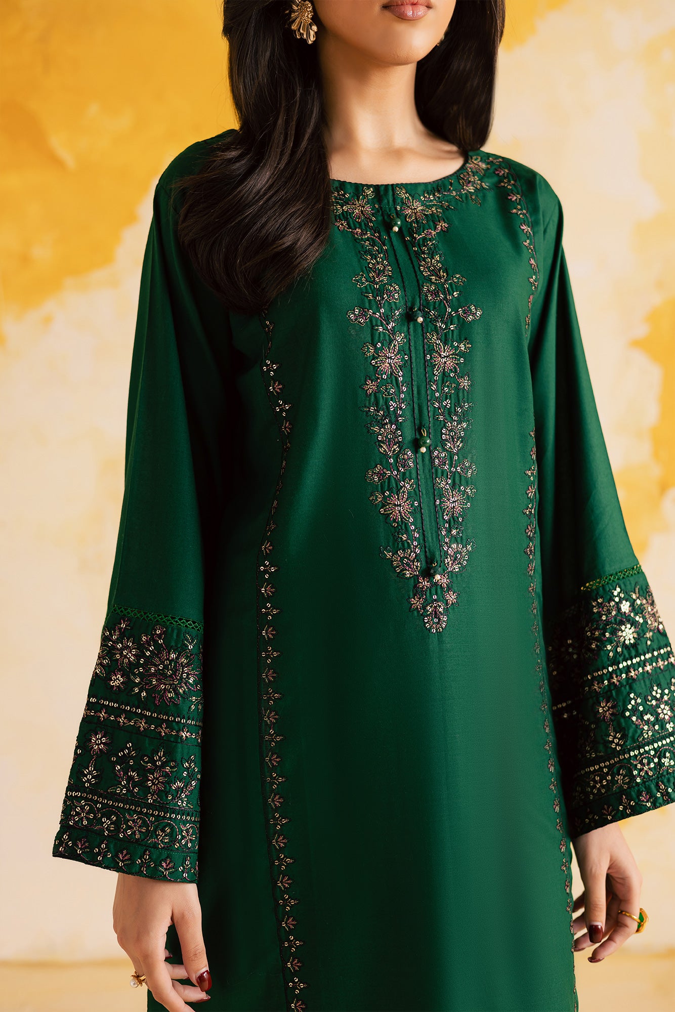 2PC LUXURY EMBROIDERED DRESS - 1114