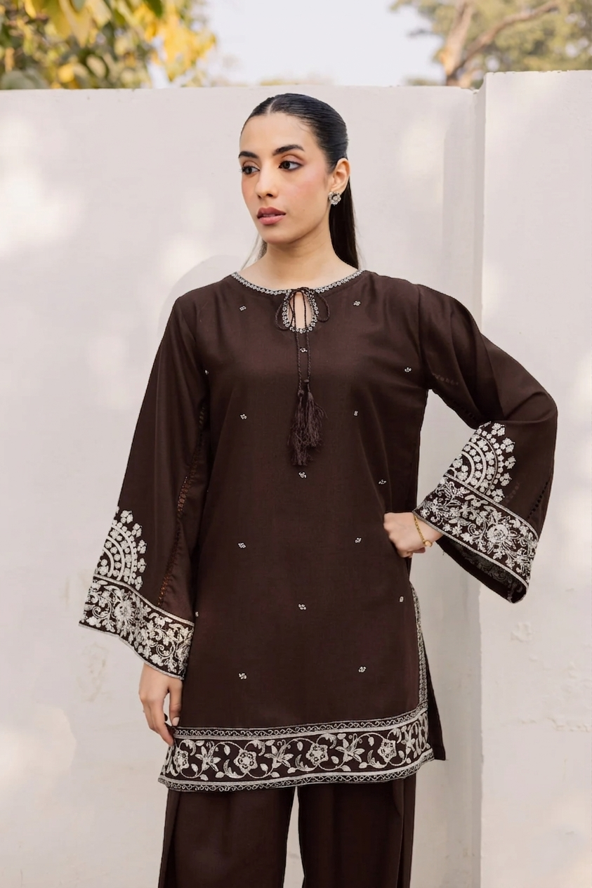 2PC Summer Embroidered Dress - 1215