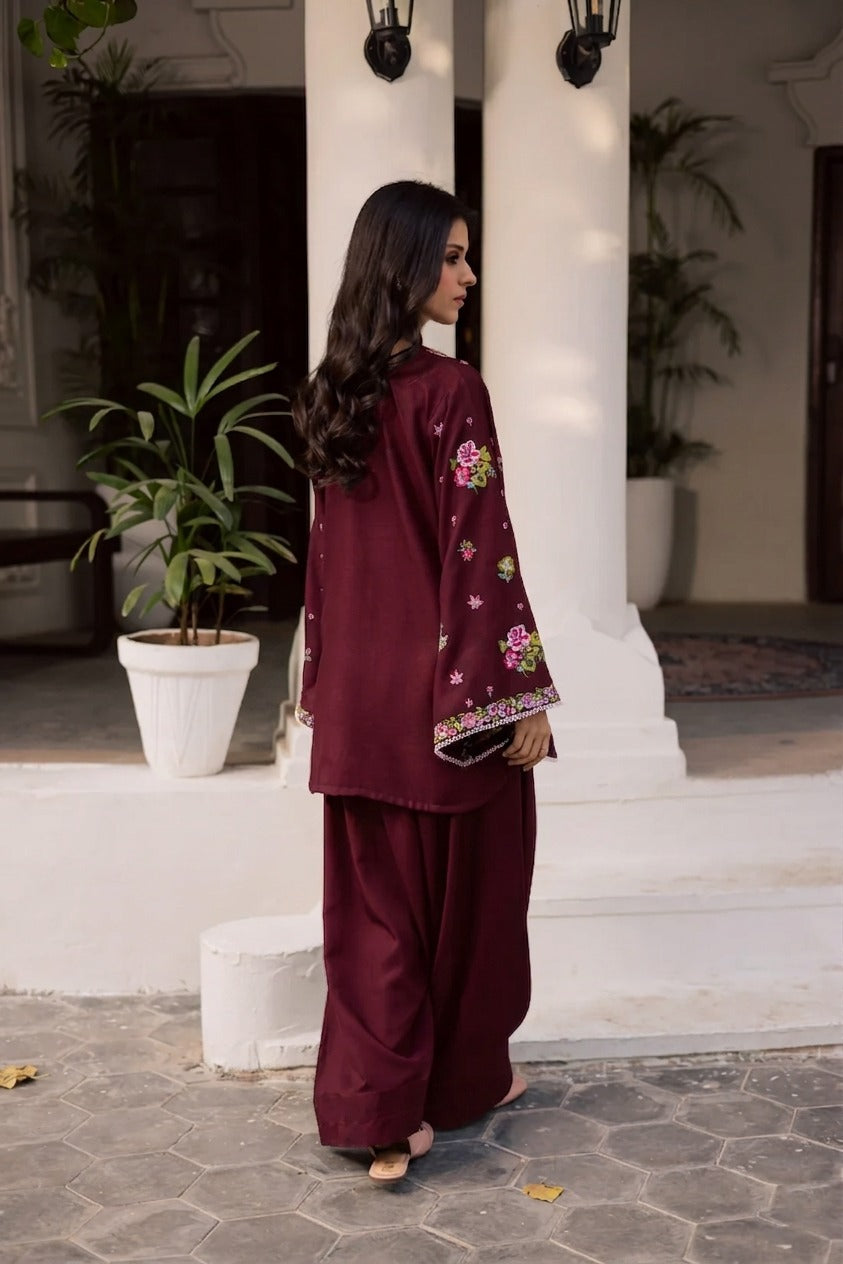 2PC Summer Embroidered Dress - 1213