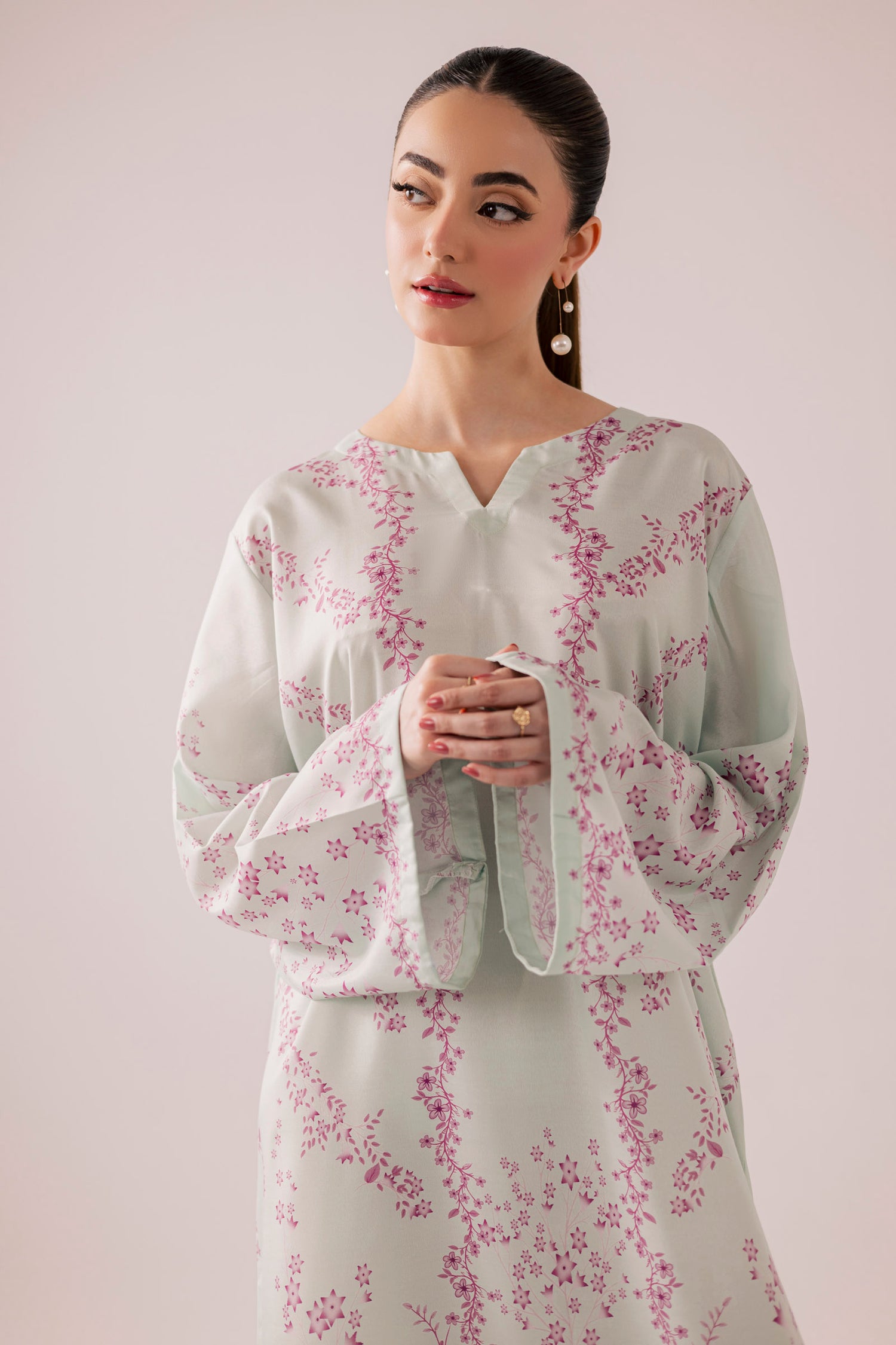 KF32 - Printed Kaftaan