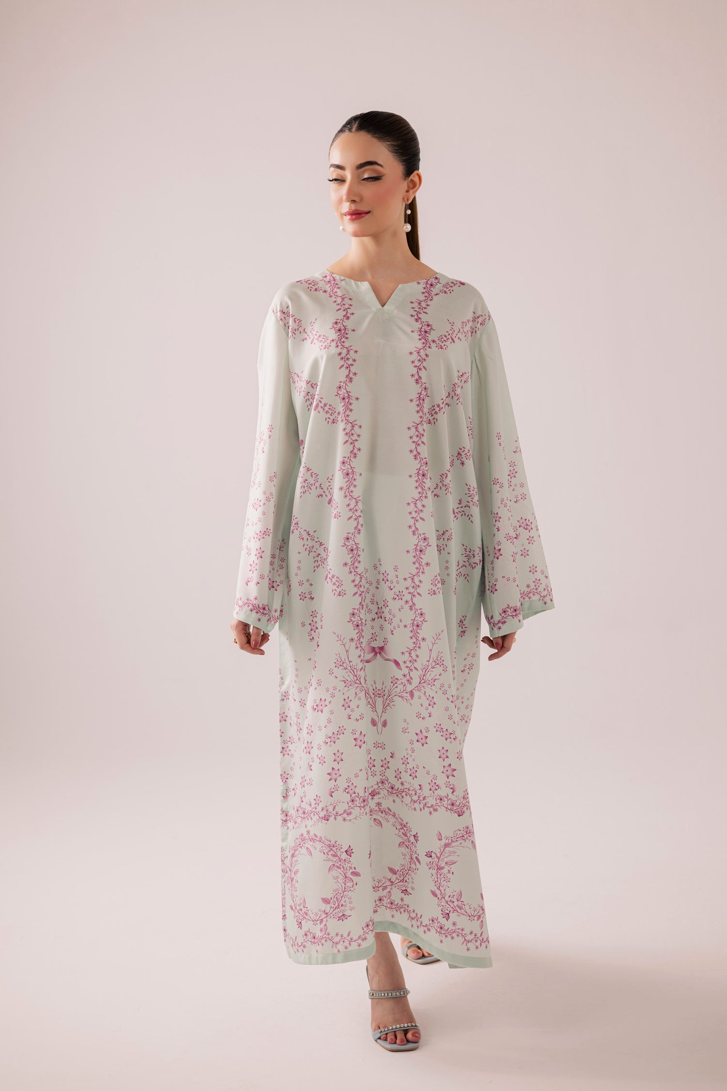 KF32 - Printed Kaftaan