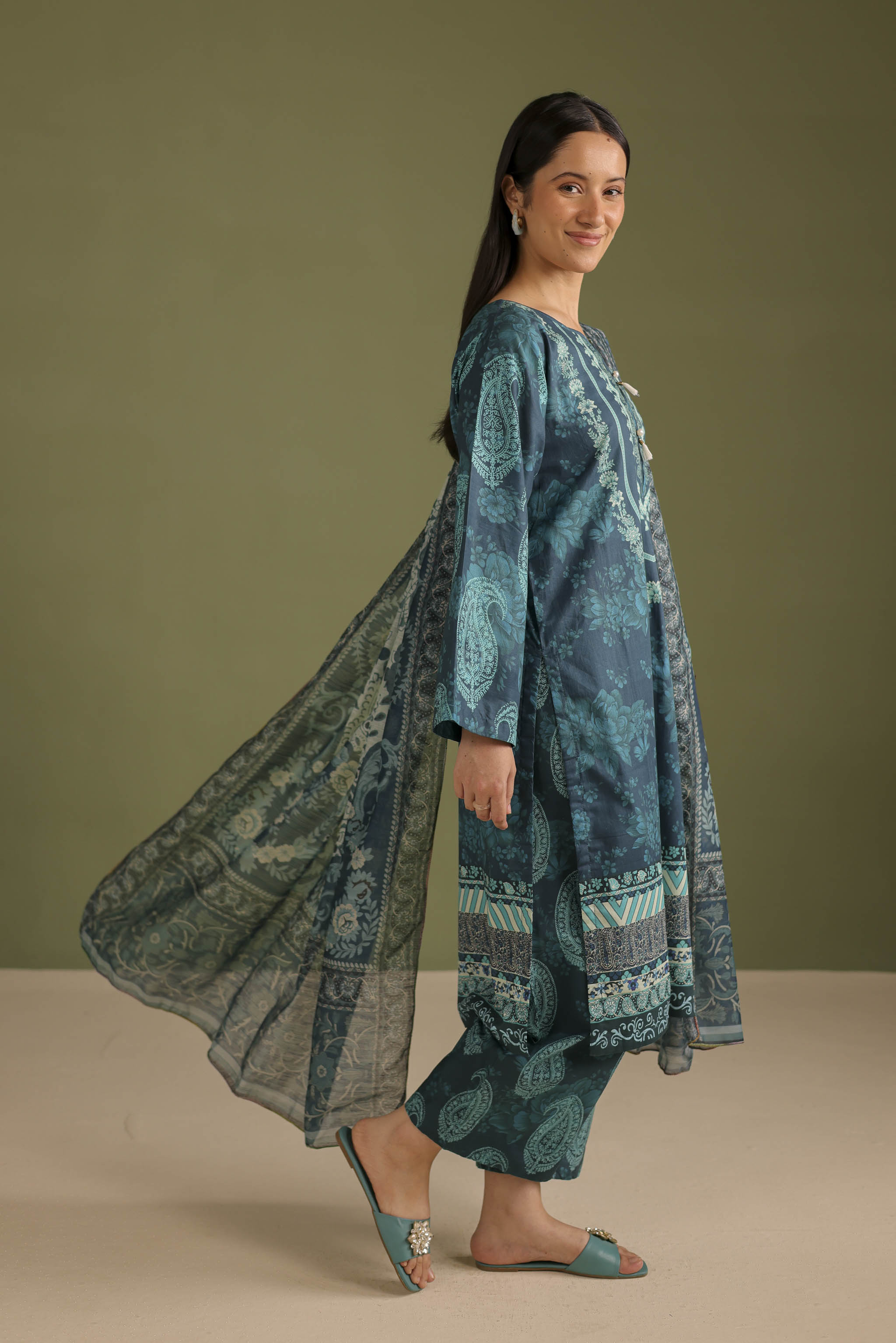 3PC Printed Lawn Suit - 42683