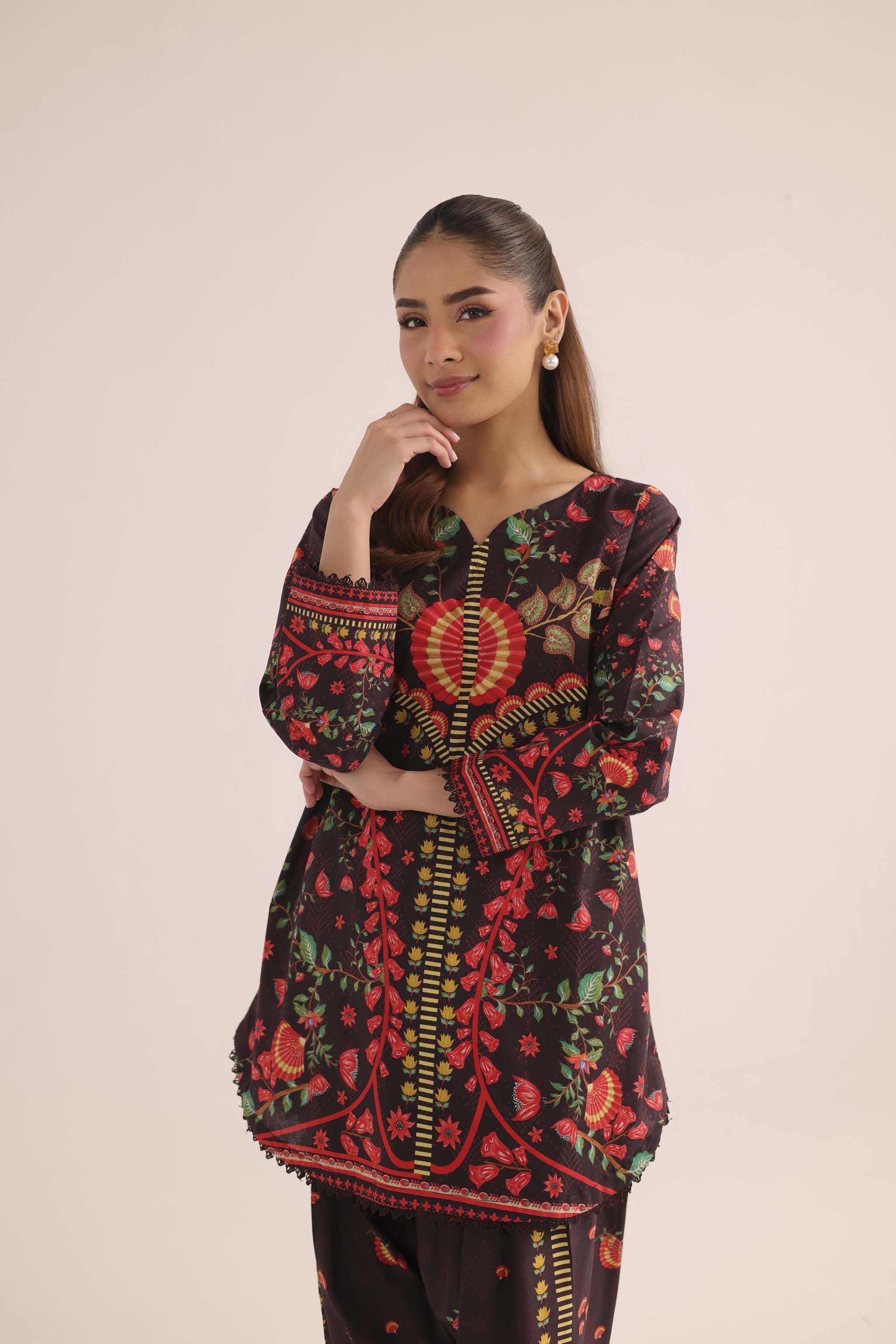 2PC Summer Lawn Dress- PRT L42948