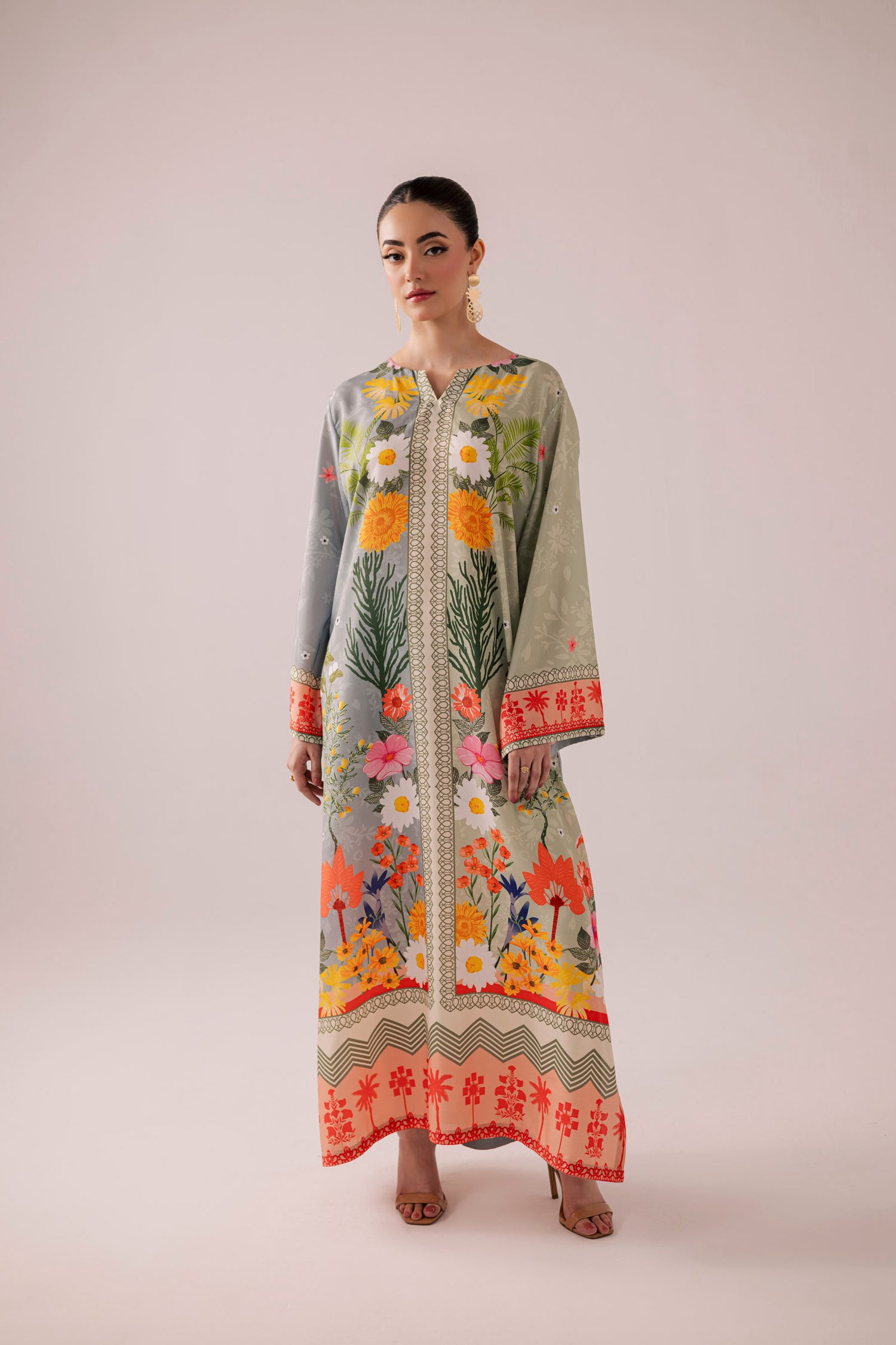 KF33 - Printed Kaftaan