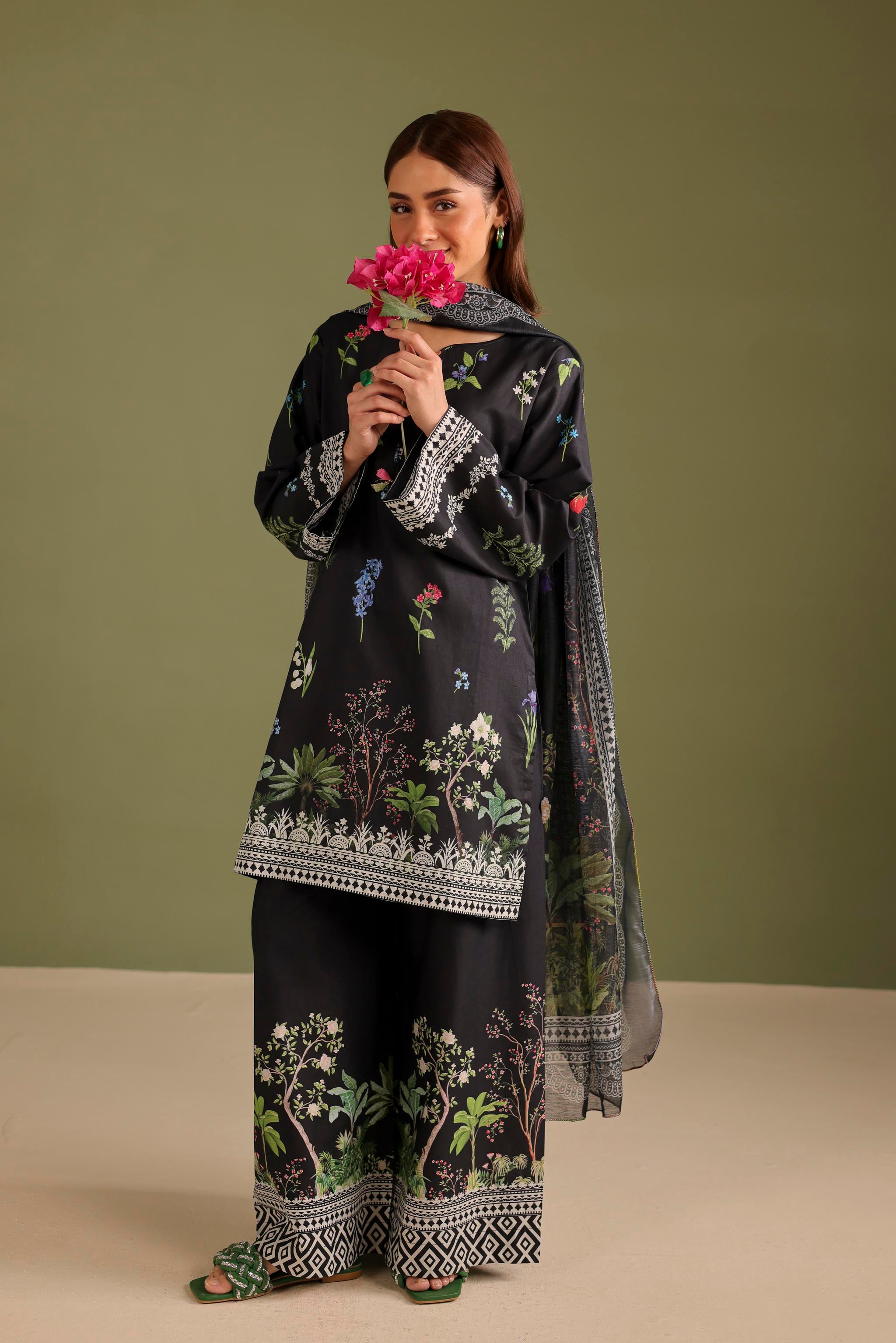 3PC Printed Lawn Suit - 42716