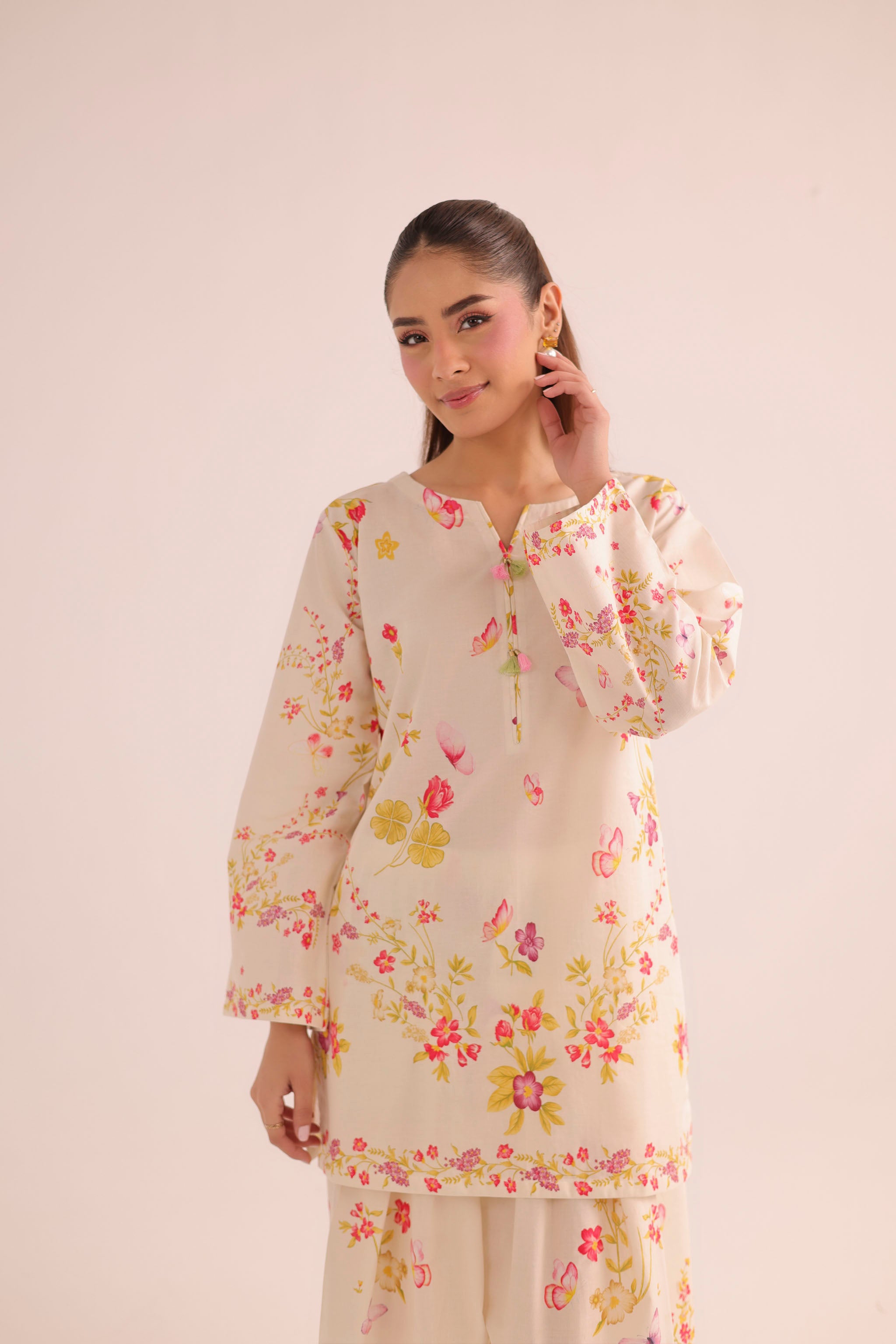 2PC Summer Lawn Dress- PRT L42954