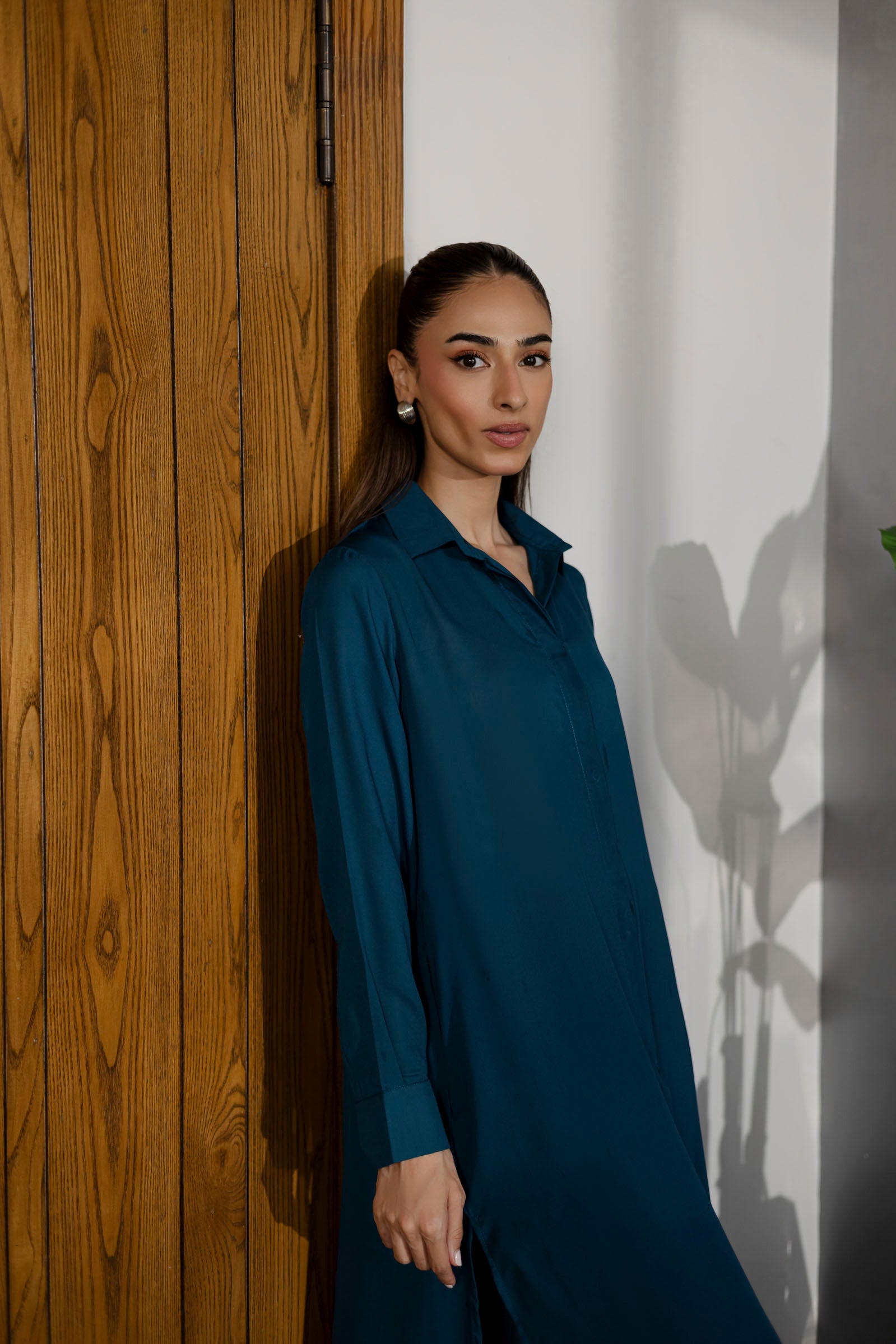 Solid 2PC Dress - SP-02 Teal