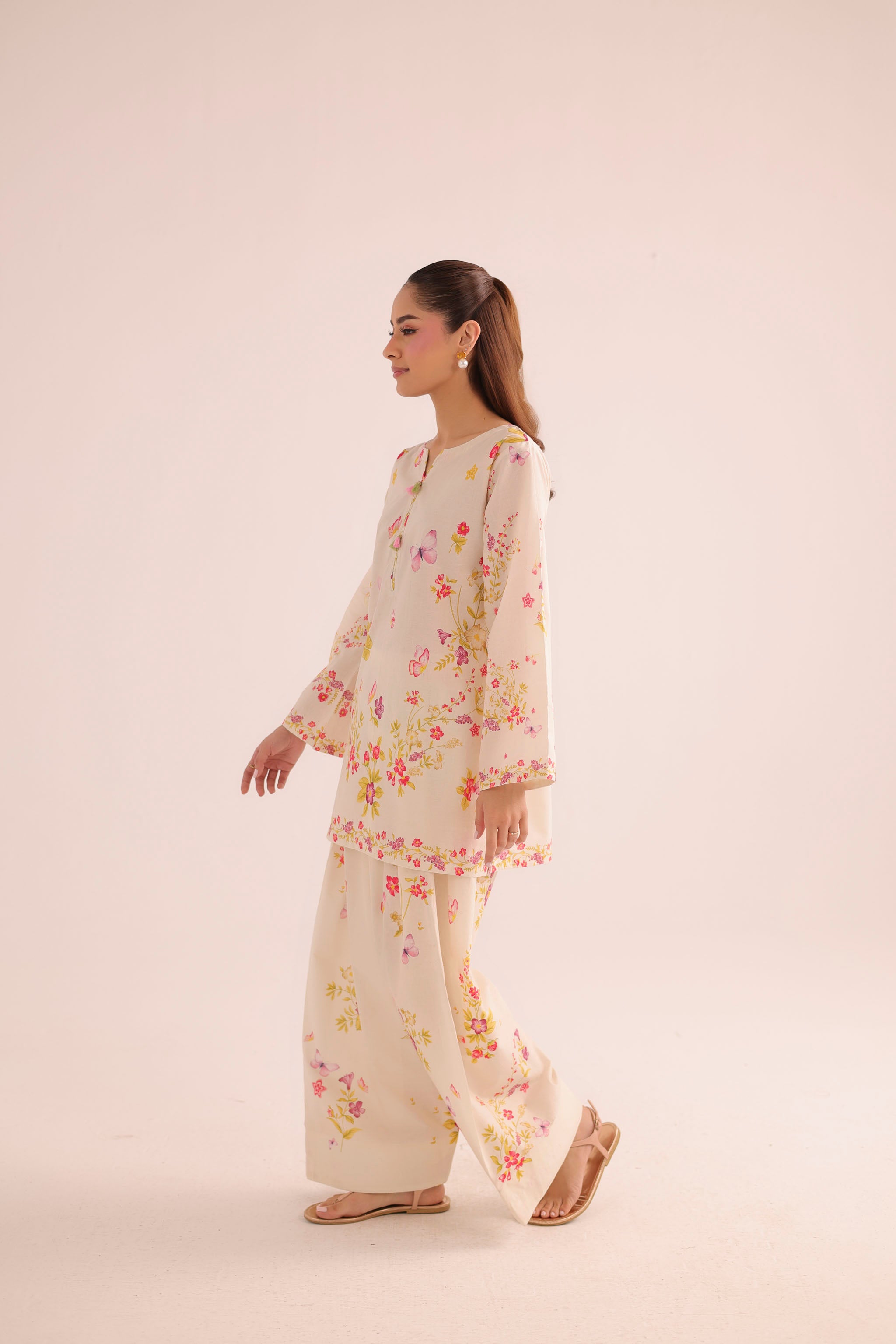 2PC Summer Lawn Dress- PRT L42954