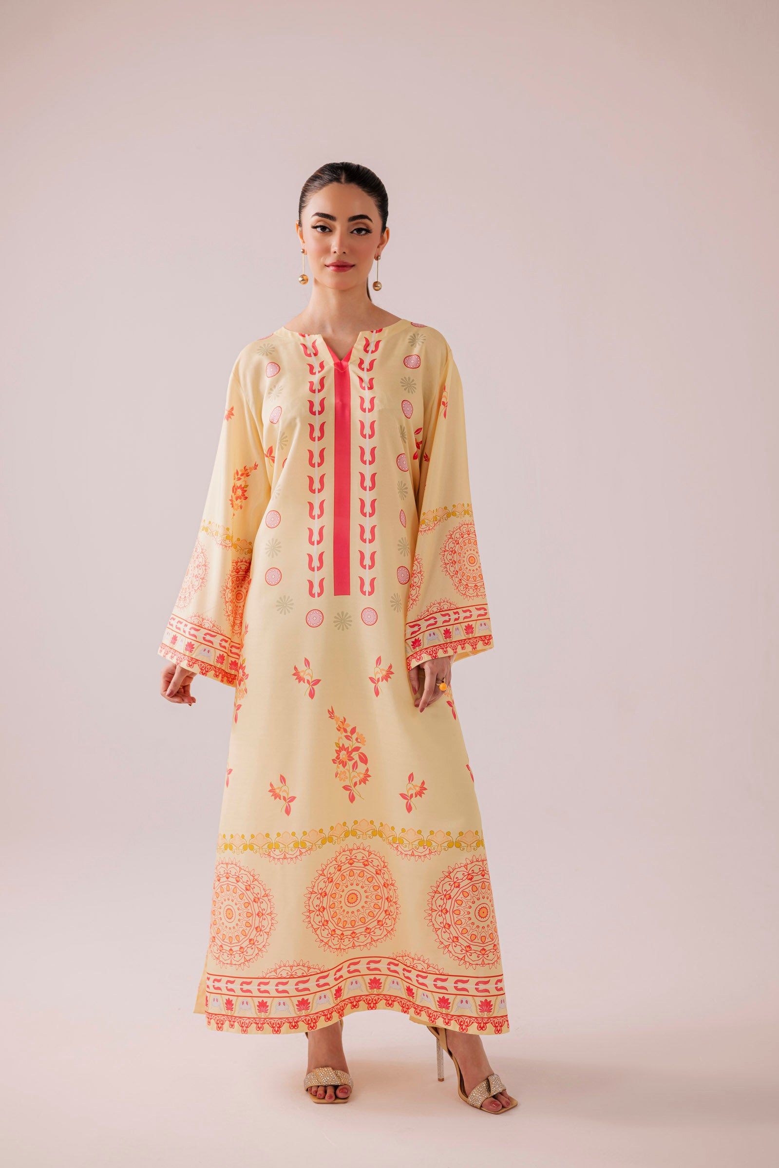 KF35 - Printed Kaftaan