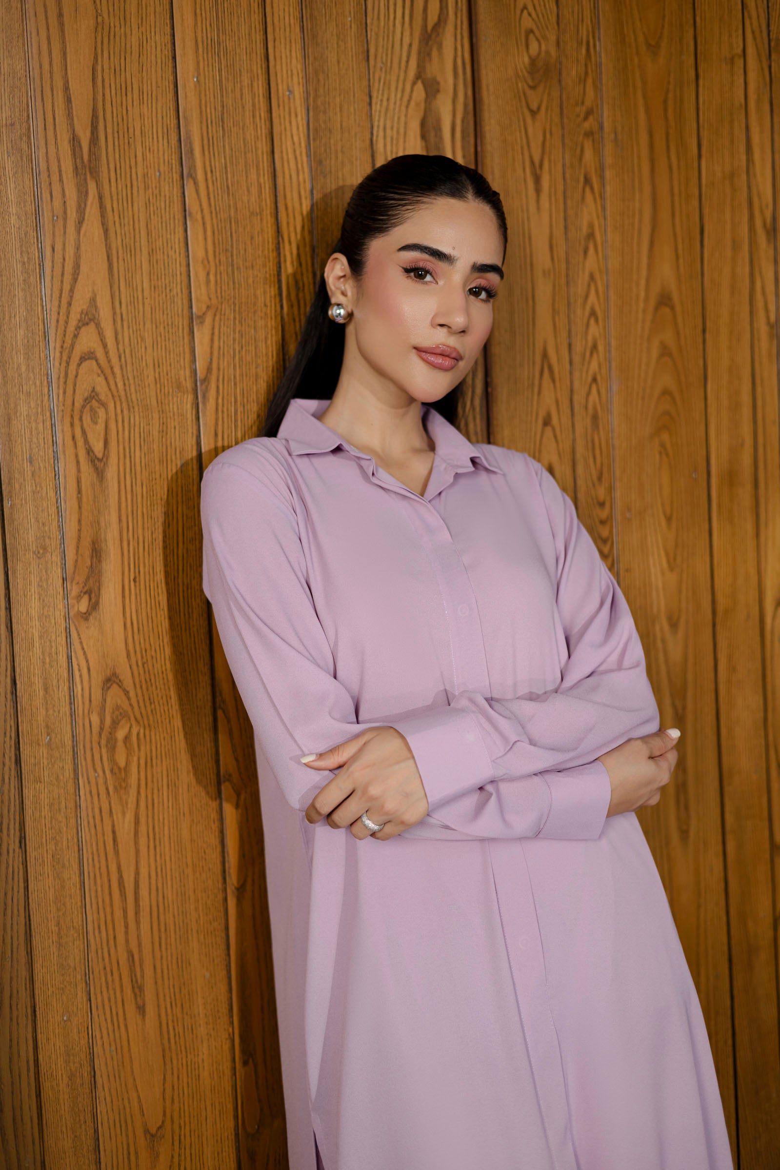 Solid 2PC Dress - SP-02 Lavender