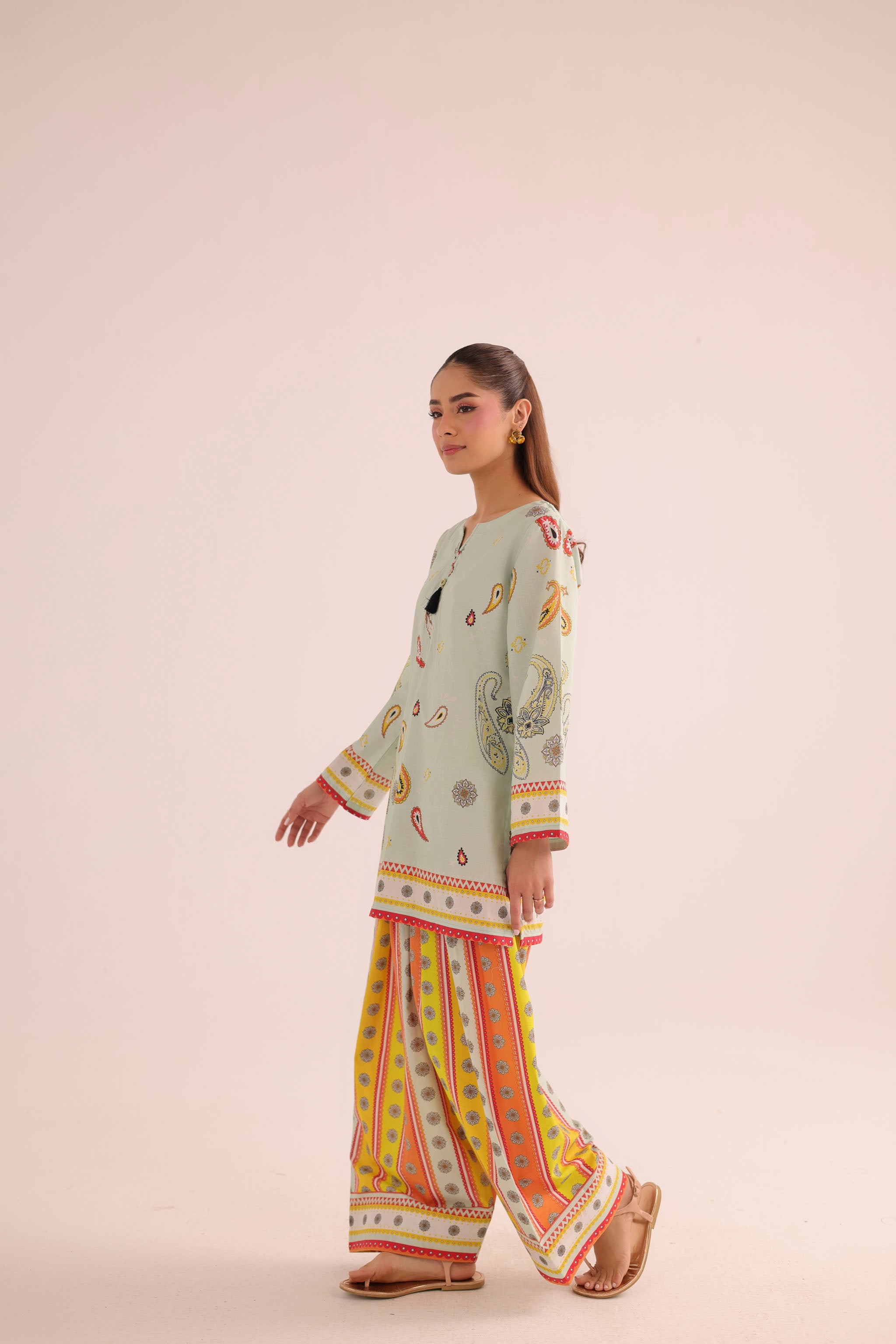 2PC Summer Lawn Dress- PRT L42964