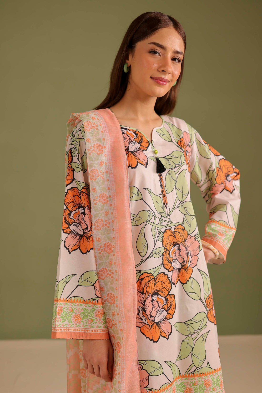 3PC Printed Lawn Suit - 42712