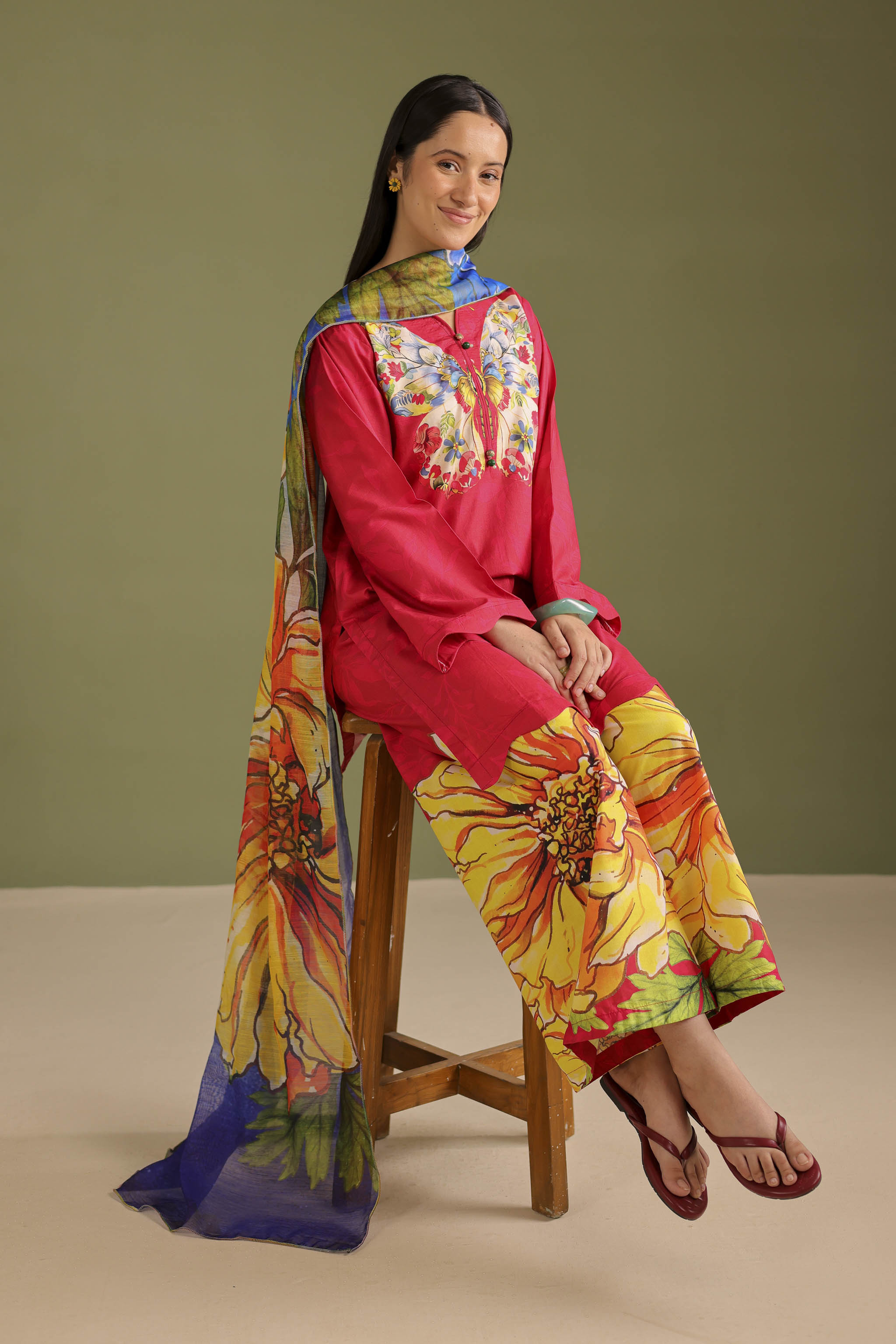 3PC Printed Lawn Suit - 42662