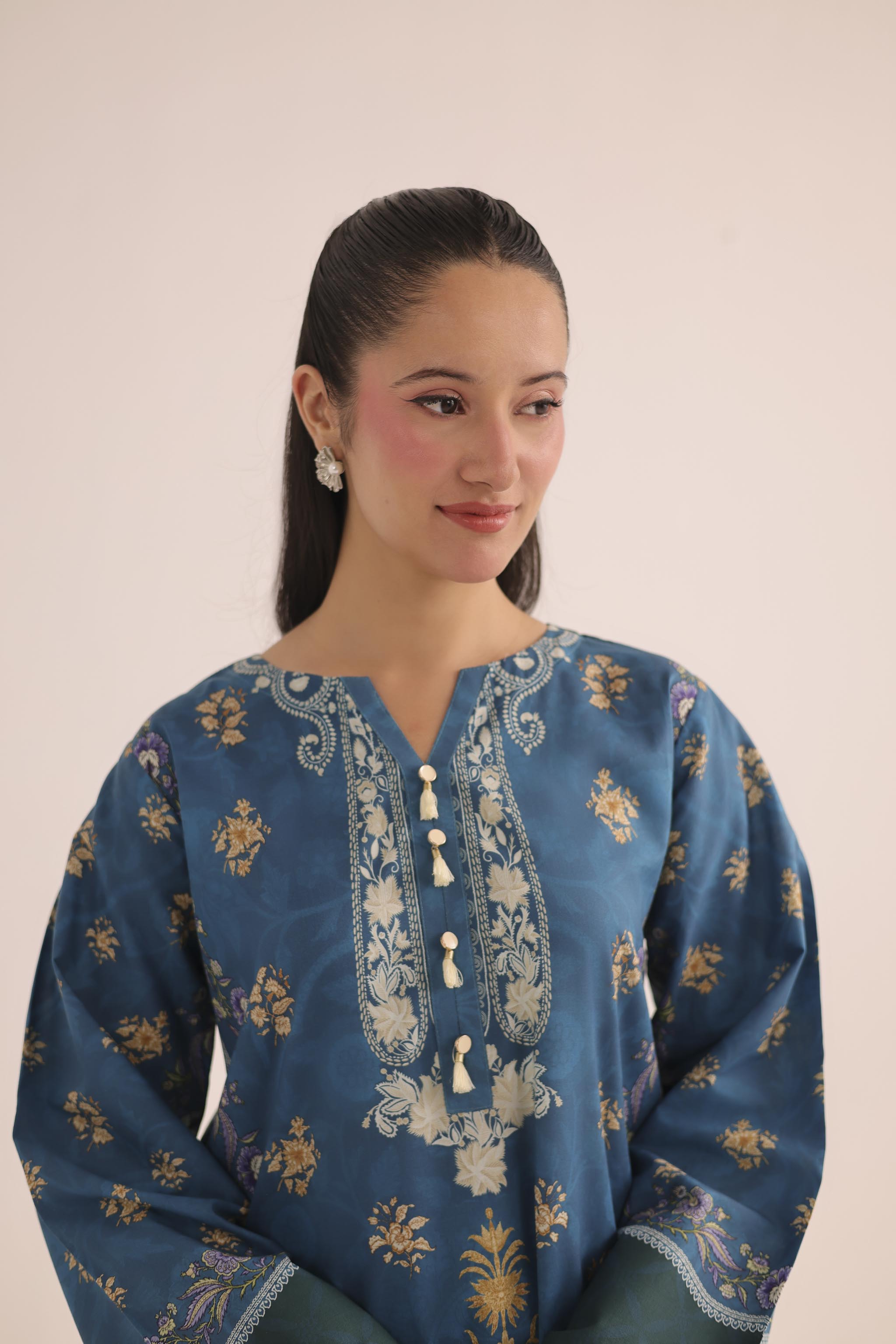 2PC Summer Lawn Dress- PRT L42945