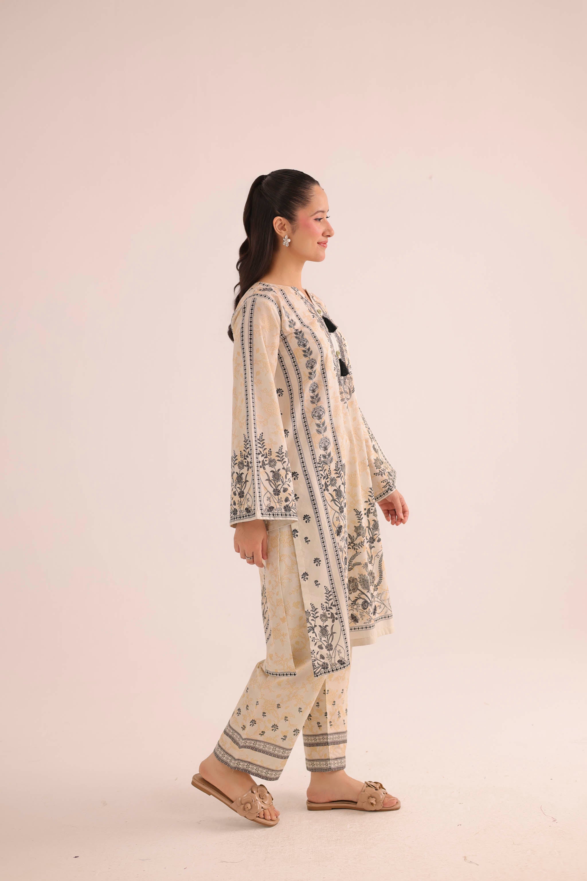 2PC Summer Lawn Dress- PRT L42722