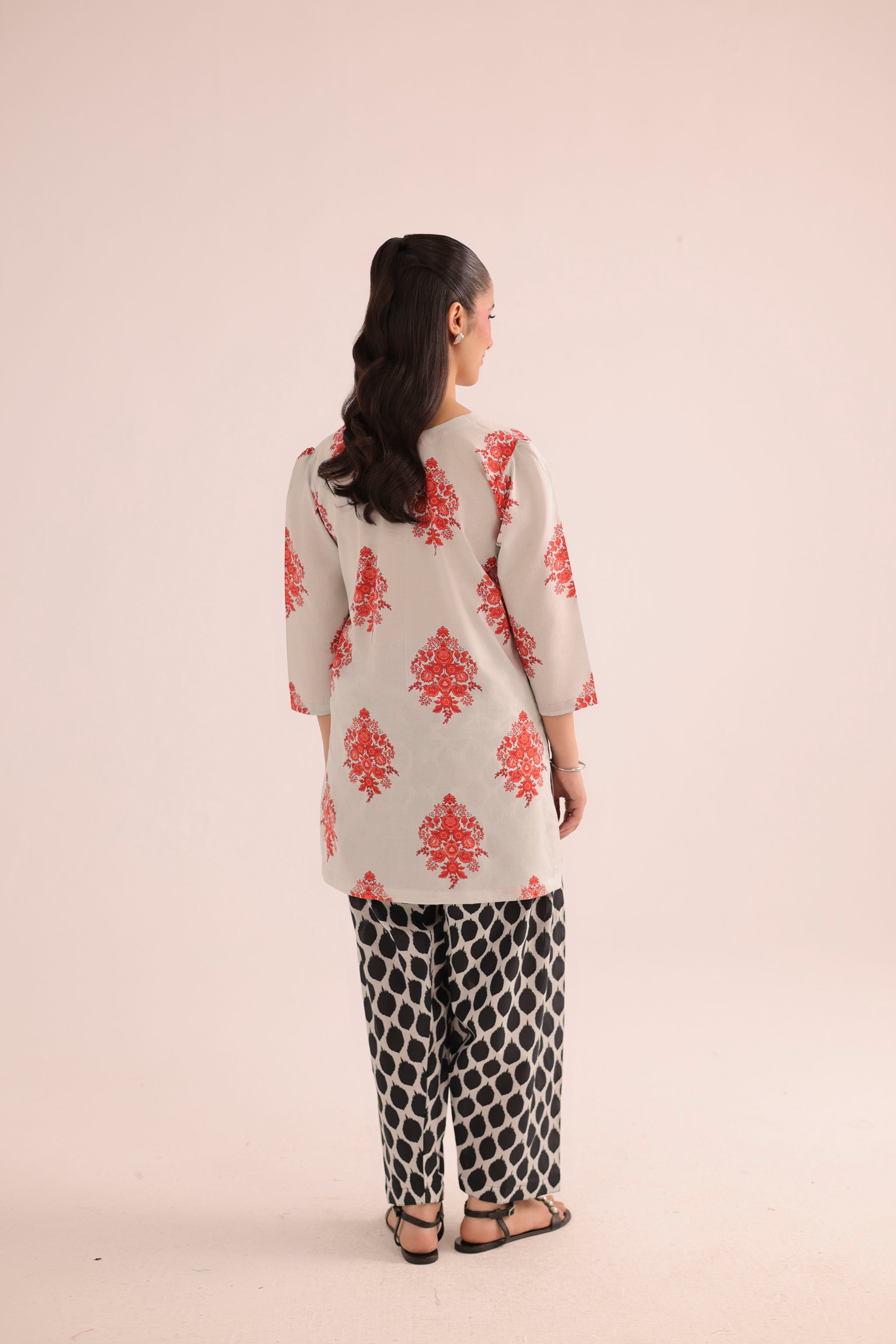 2PC Summer Lawn Dress- PRT L42970