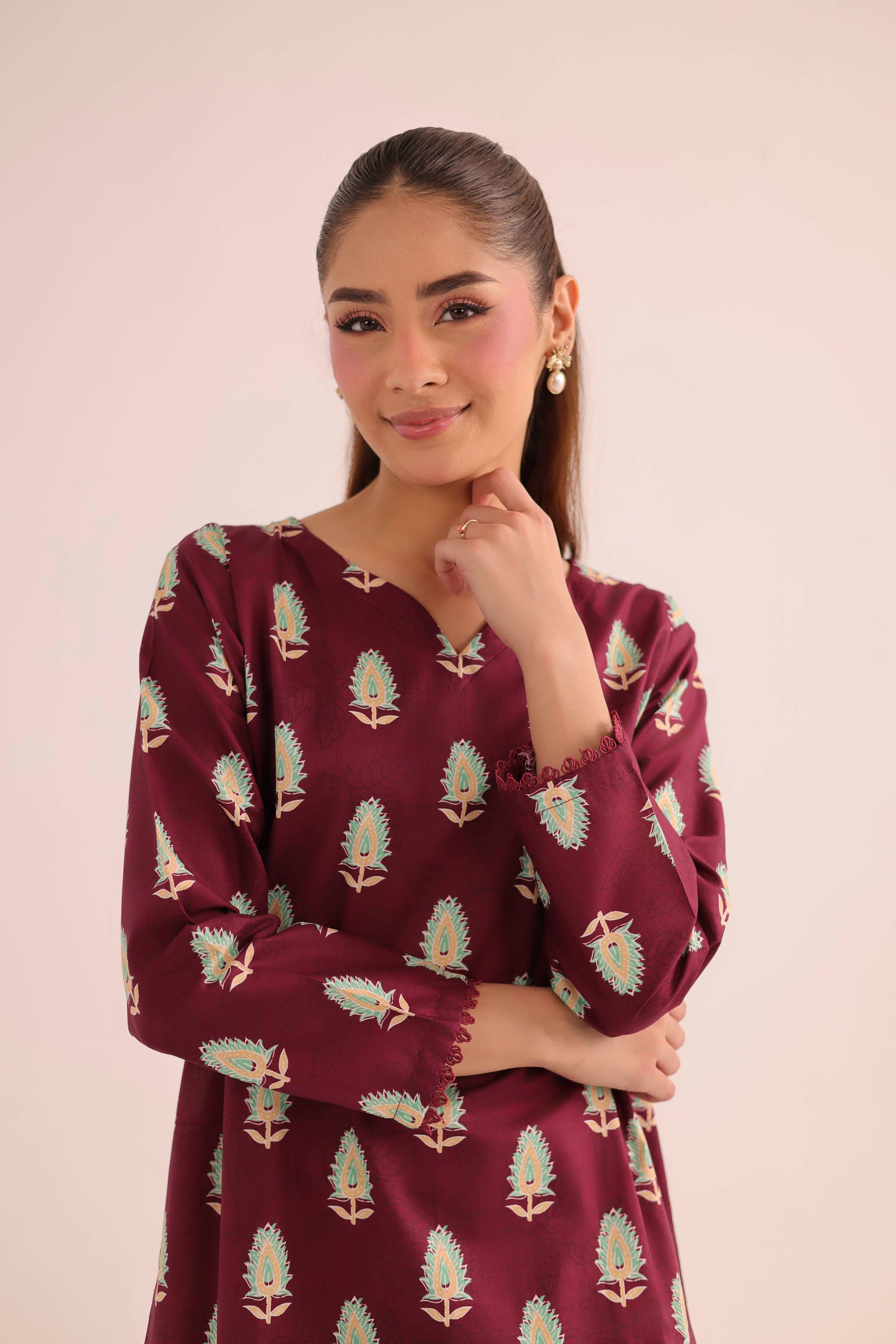2PC Summer Lawn Dress- PRT L42947