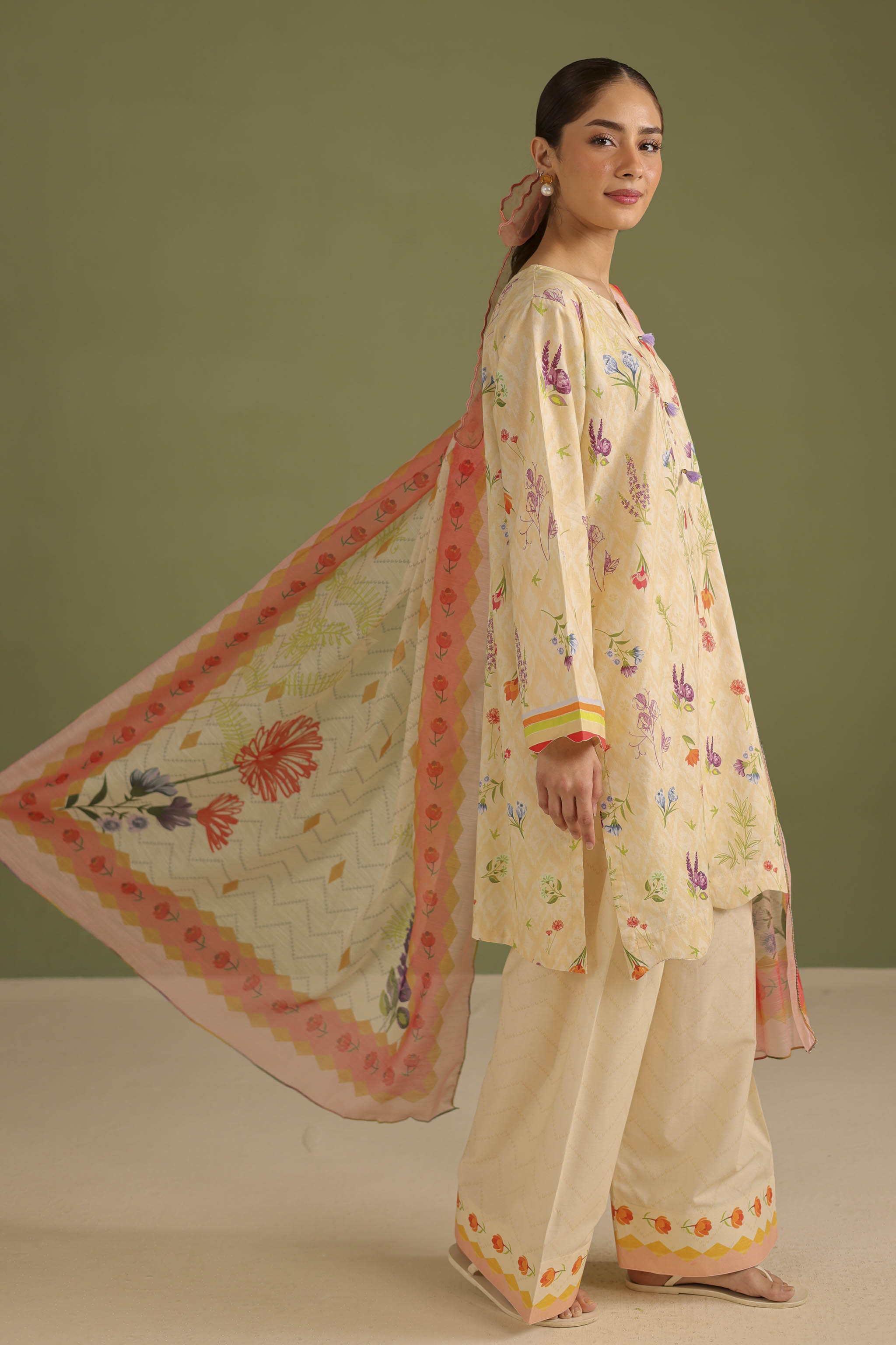 3PC Printed Lawn Suit - 42677