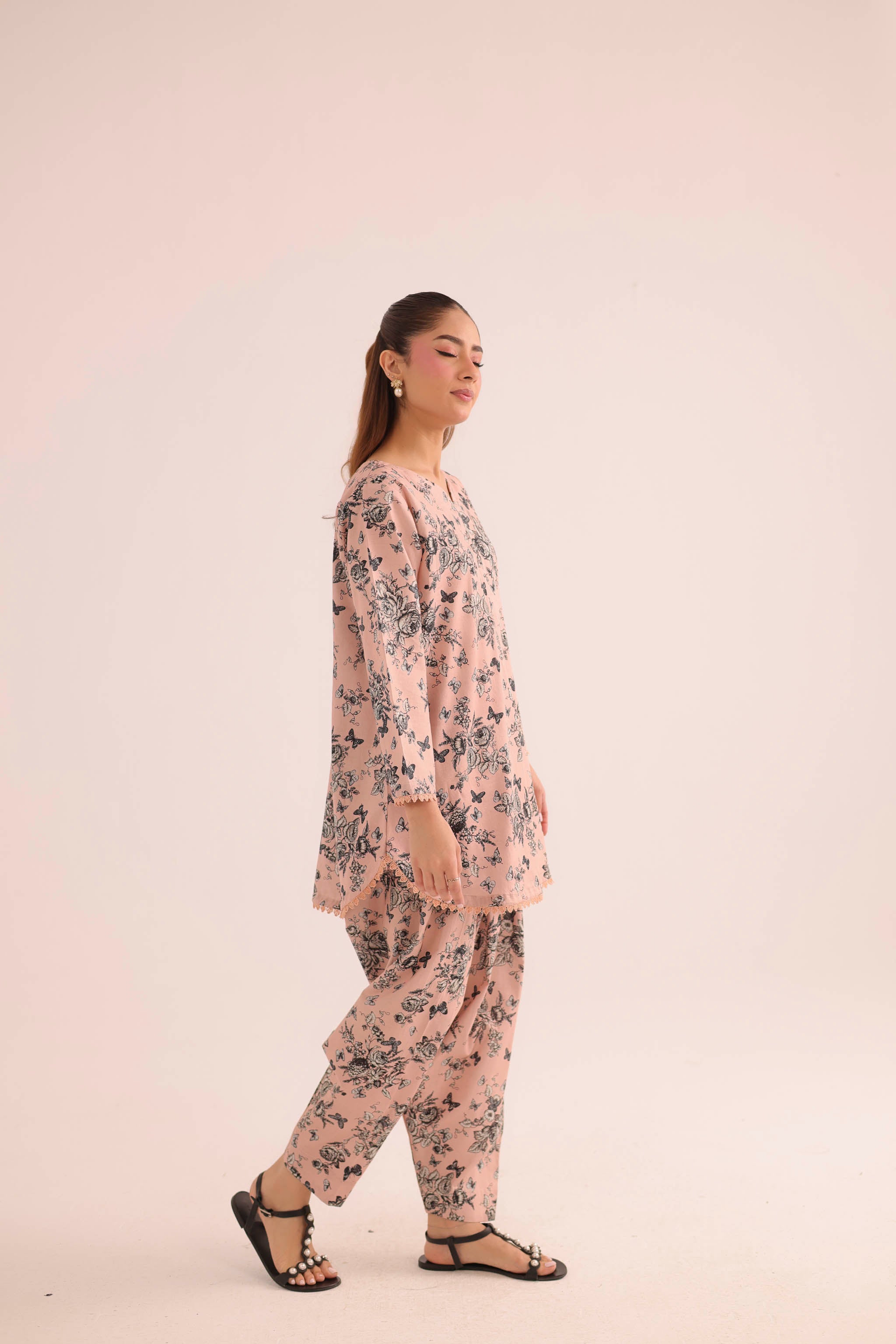 2PC Summer Lawn Dress- PRT L42967