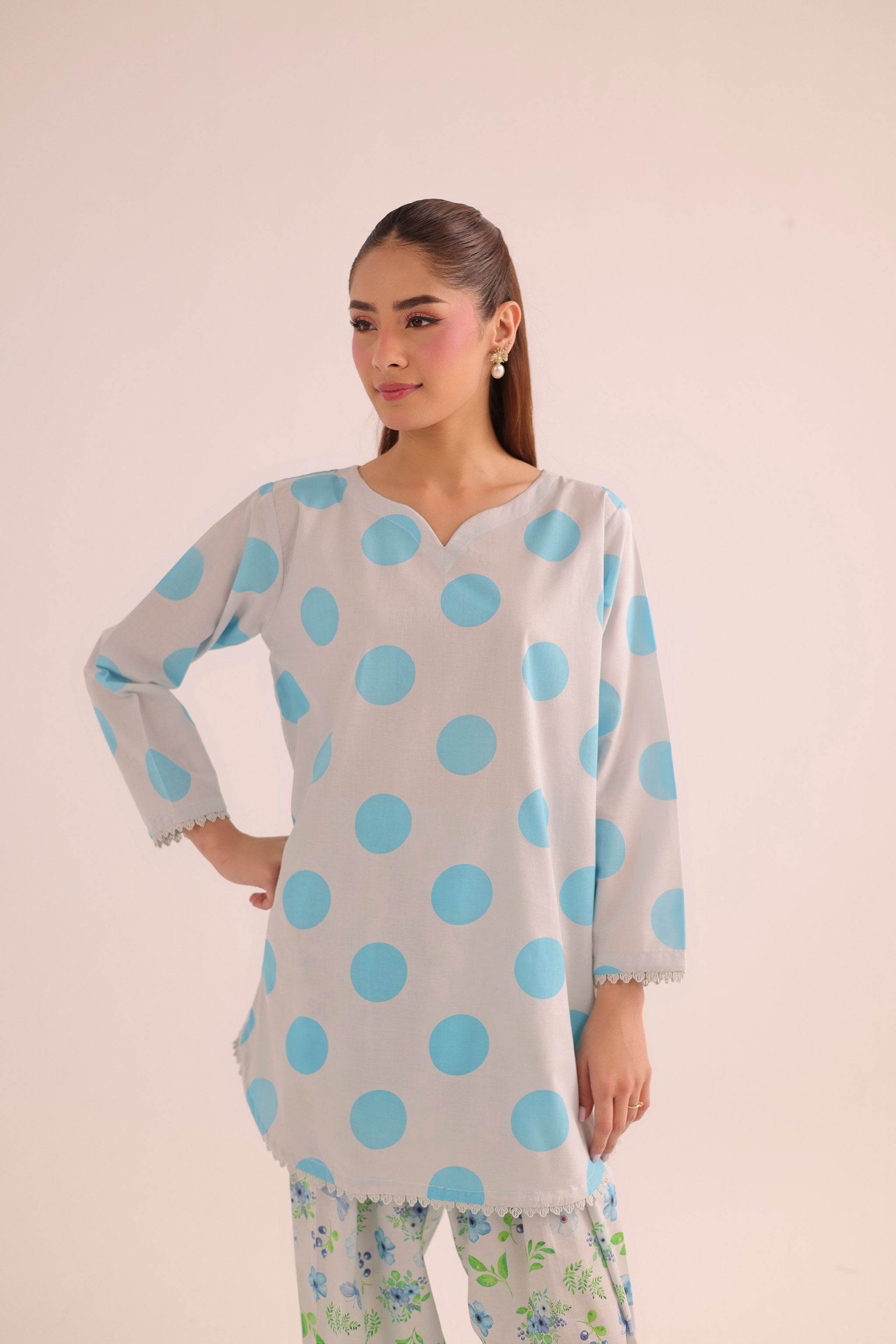 2PC Summer Lawn Dress- PRT L42969