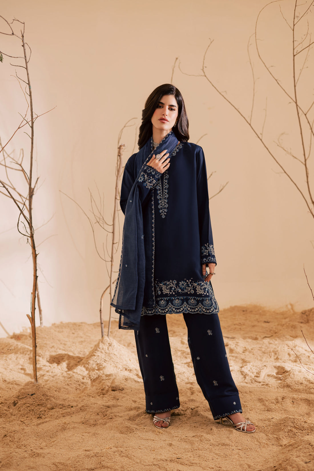 3PC Luxury Embroidered Dress- RSRB05