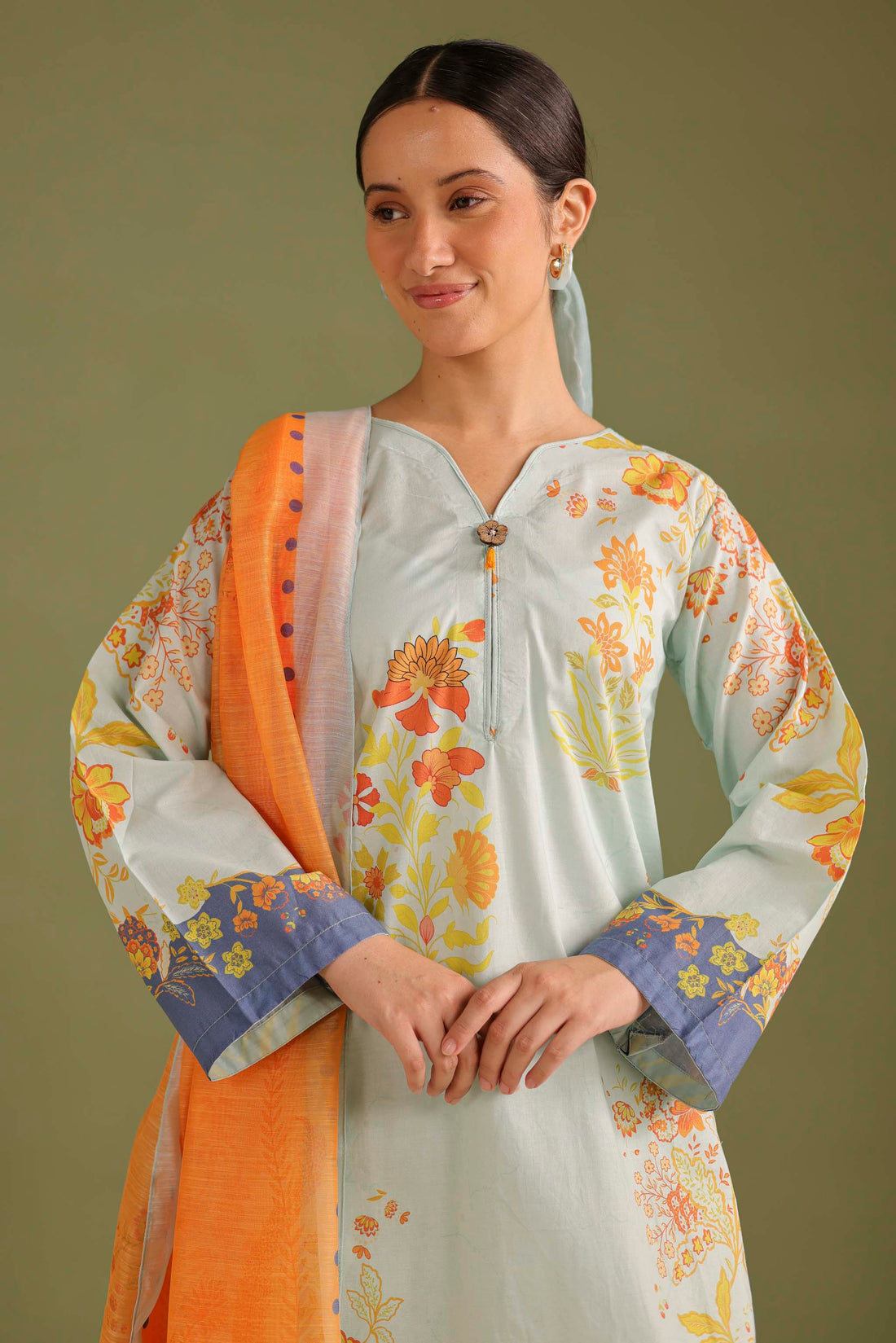3PC Printed Lawn Suit - 42707