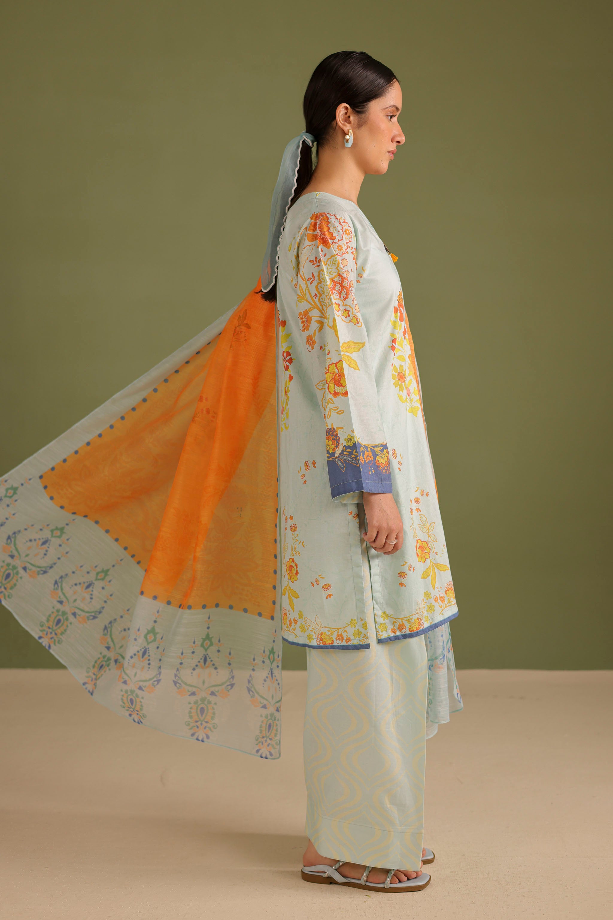 3PC Printed Lawn Suit - 42707