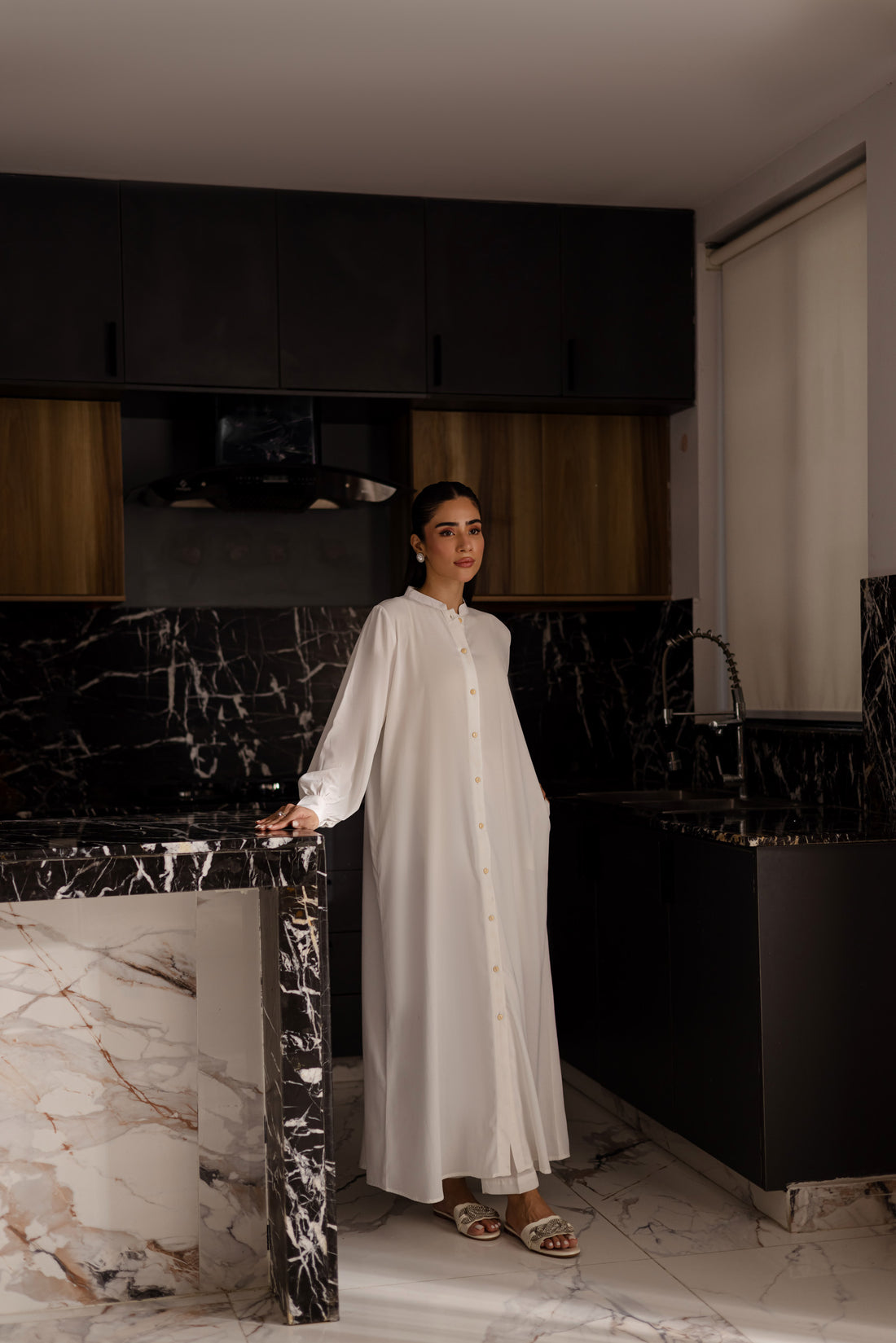 Solid 2PC Dress - SP-05 White