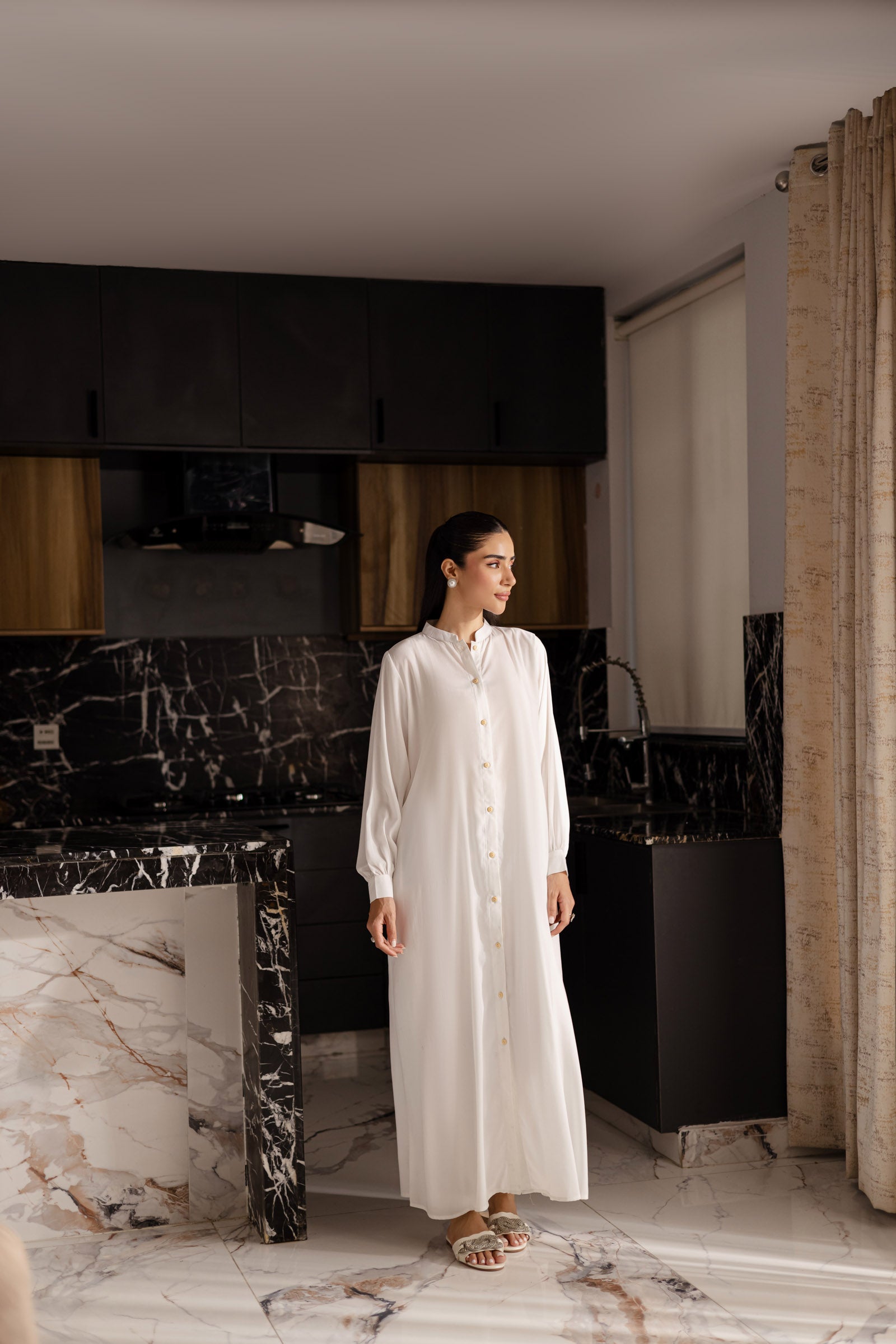 Solid 2PC Dress - SP-05 White