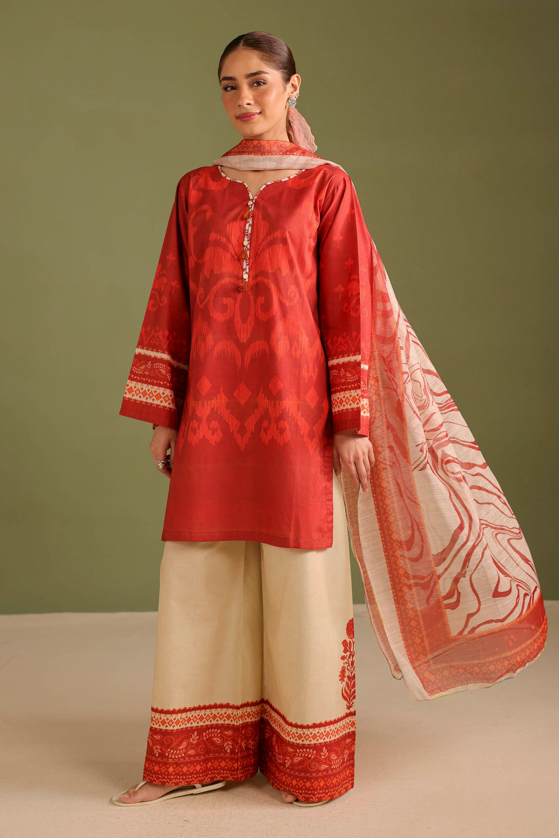 3PC Printed Lawn Suit - 42666