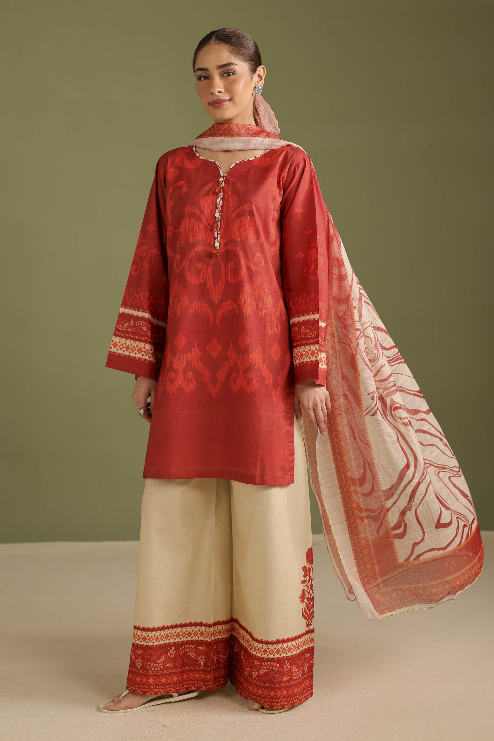 3PC Printed Lawn Suit - 42666