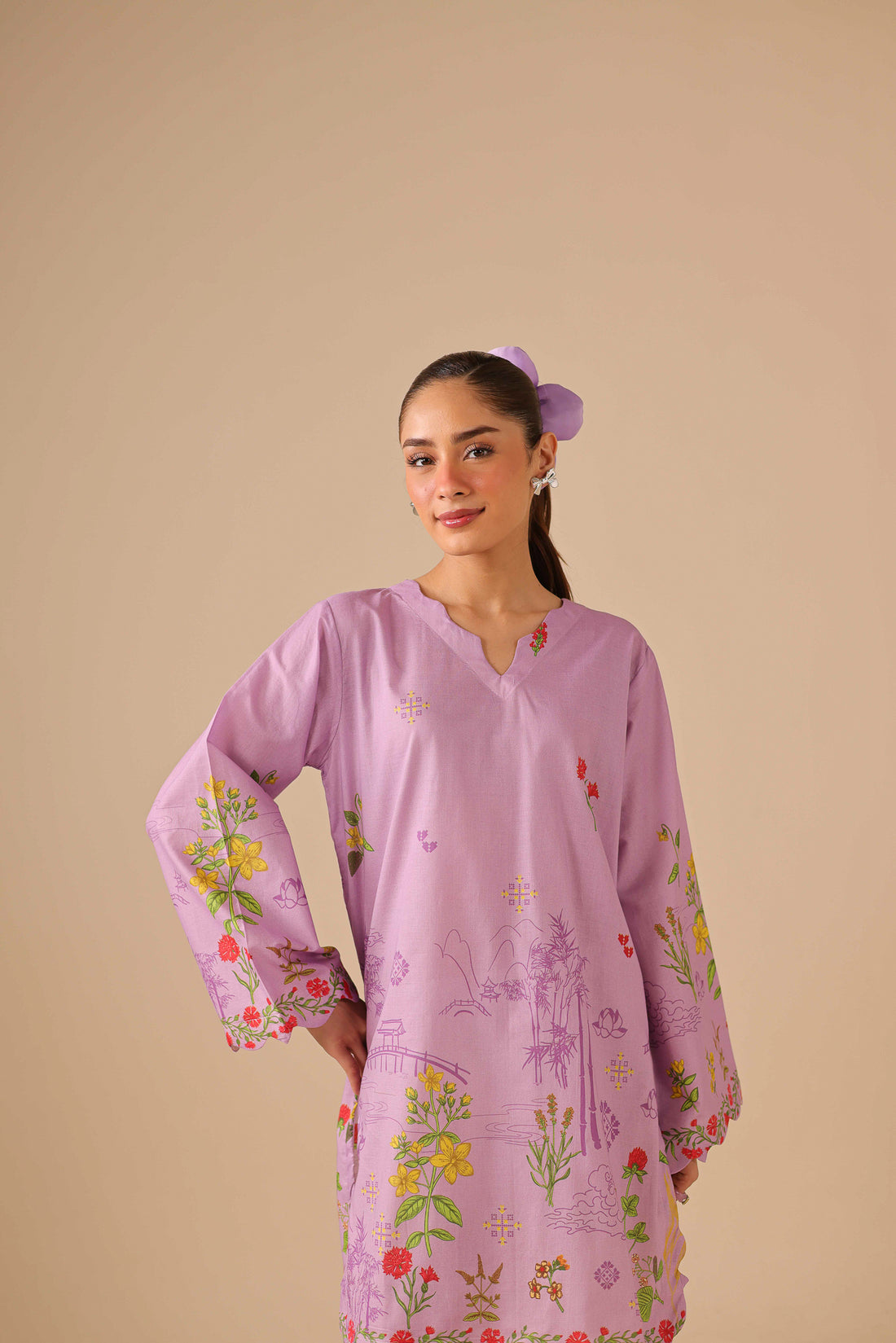 2PC Summer Lawn Dress - 44263