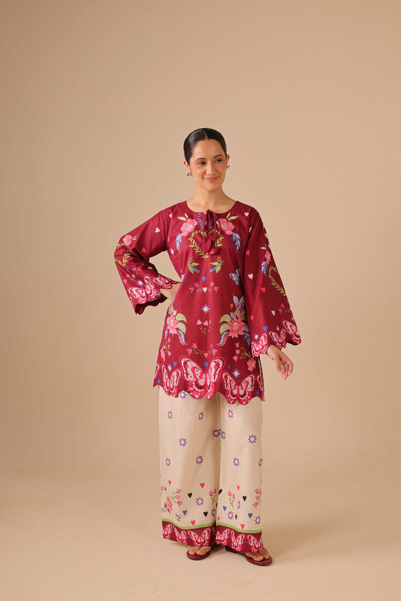 2PC Summer Lawn Dress - 44236