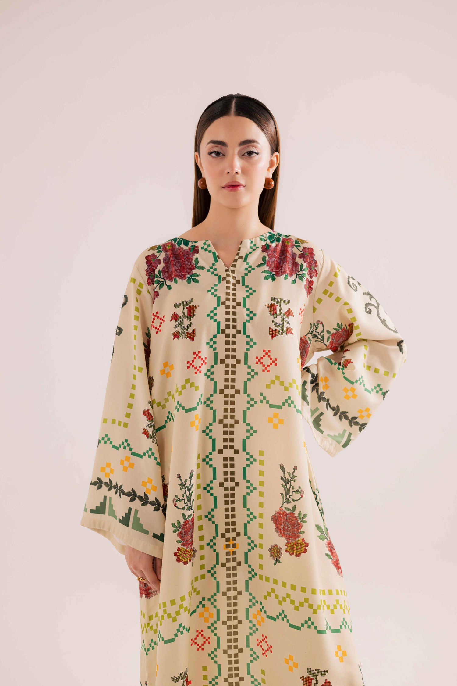 KF21 - Printed Kaftaan