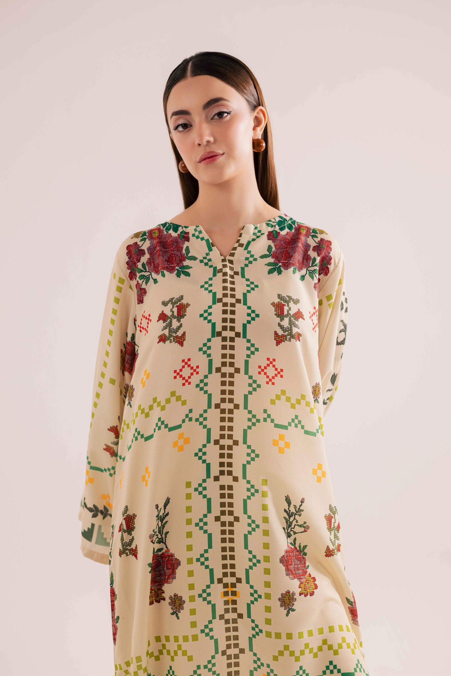 KF21 - Printed Kaftaan