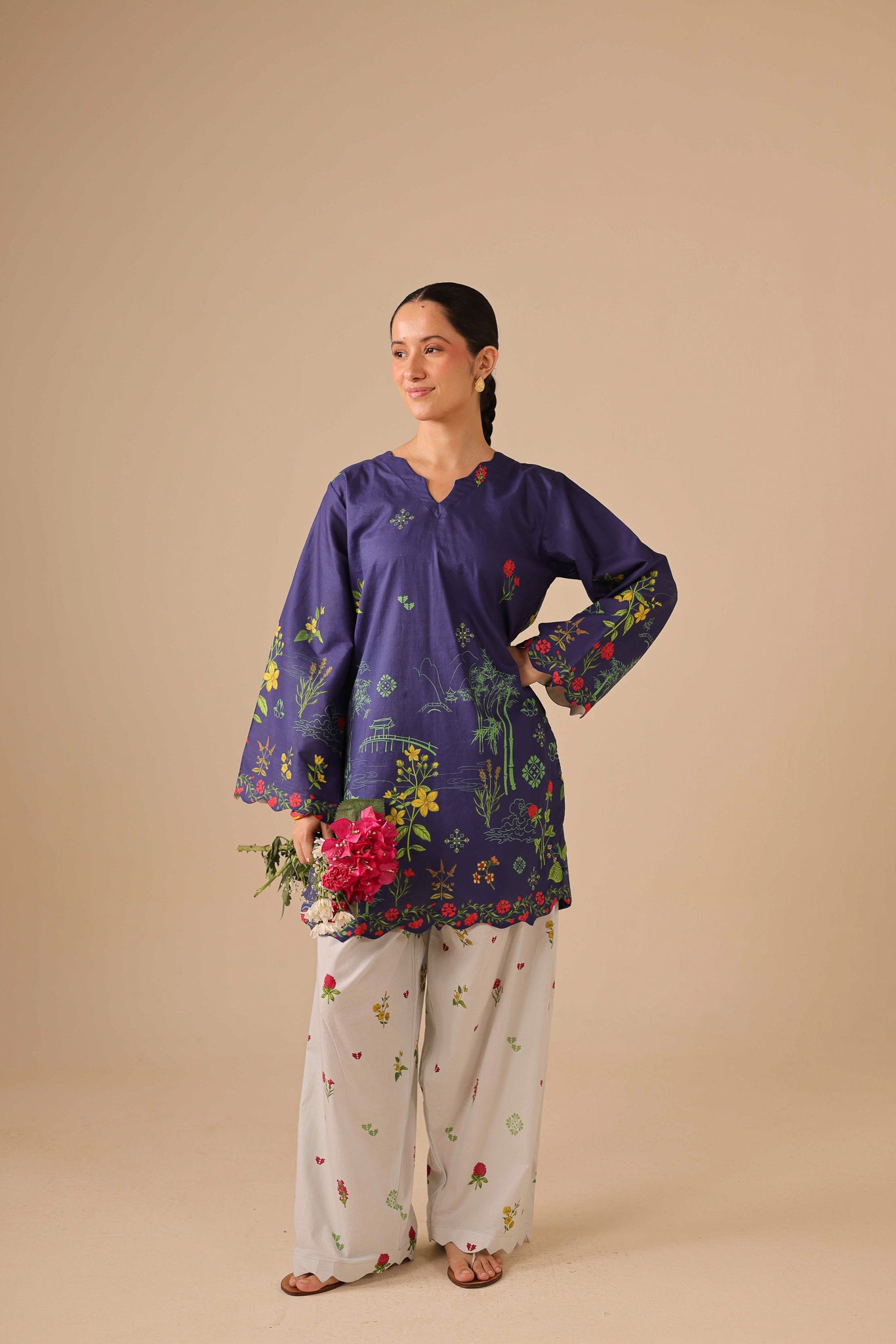 2PC Summer Lawn Dress - 44261