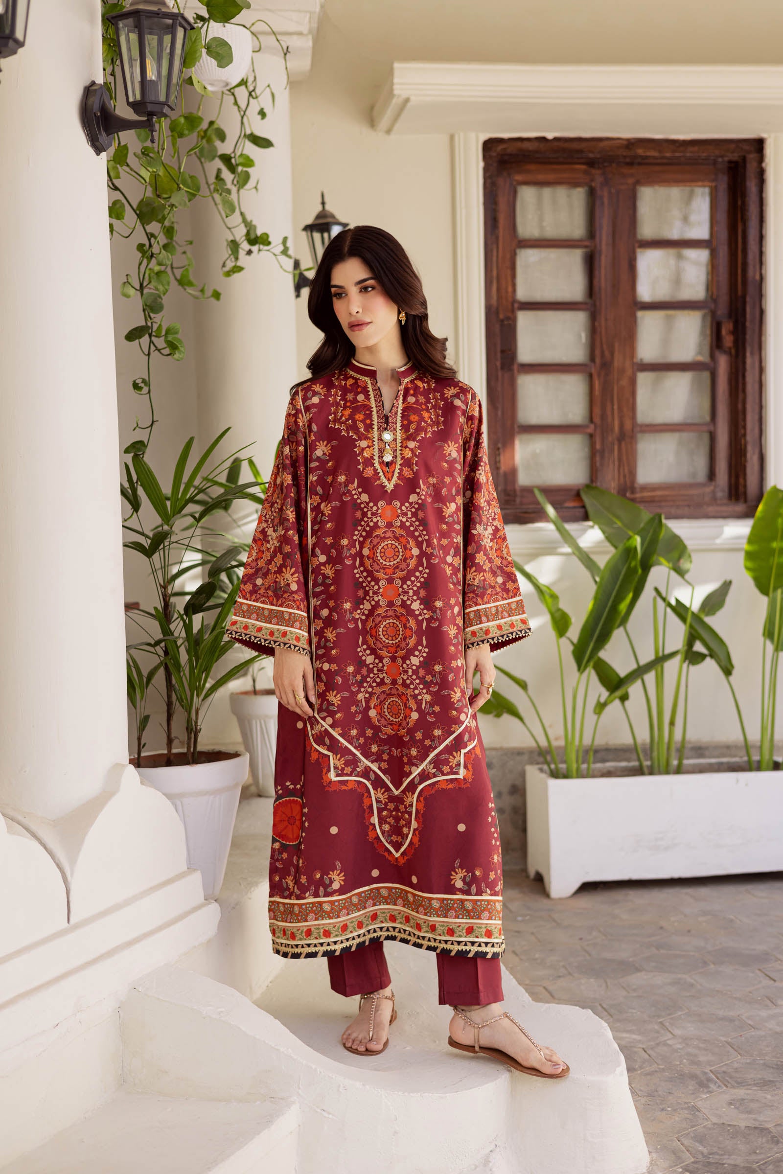 2PC Luxury Printed Pret- LP01