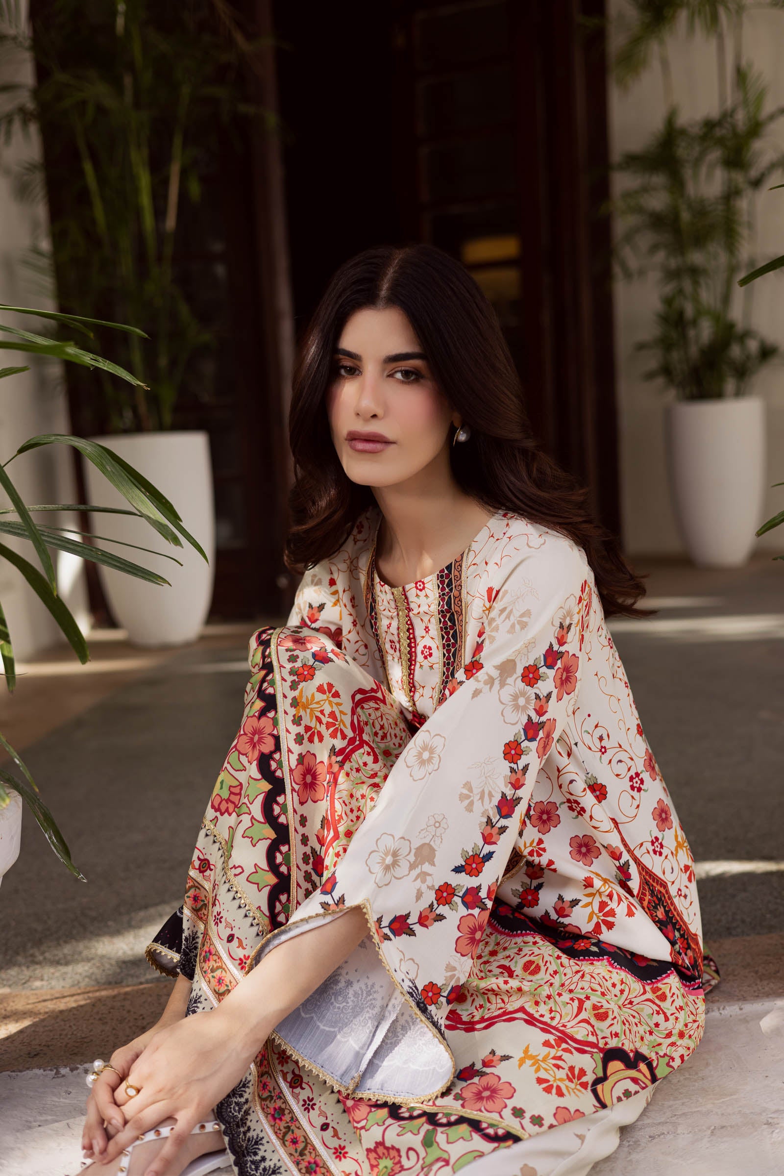 2PC Luxury Printed Pret- LP02