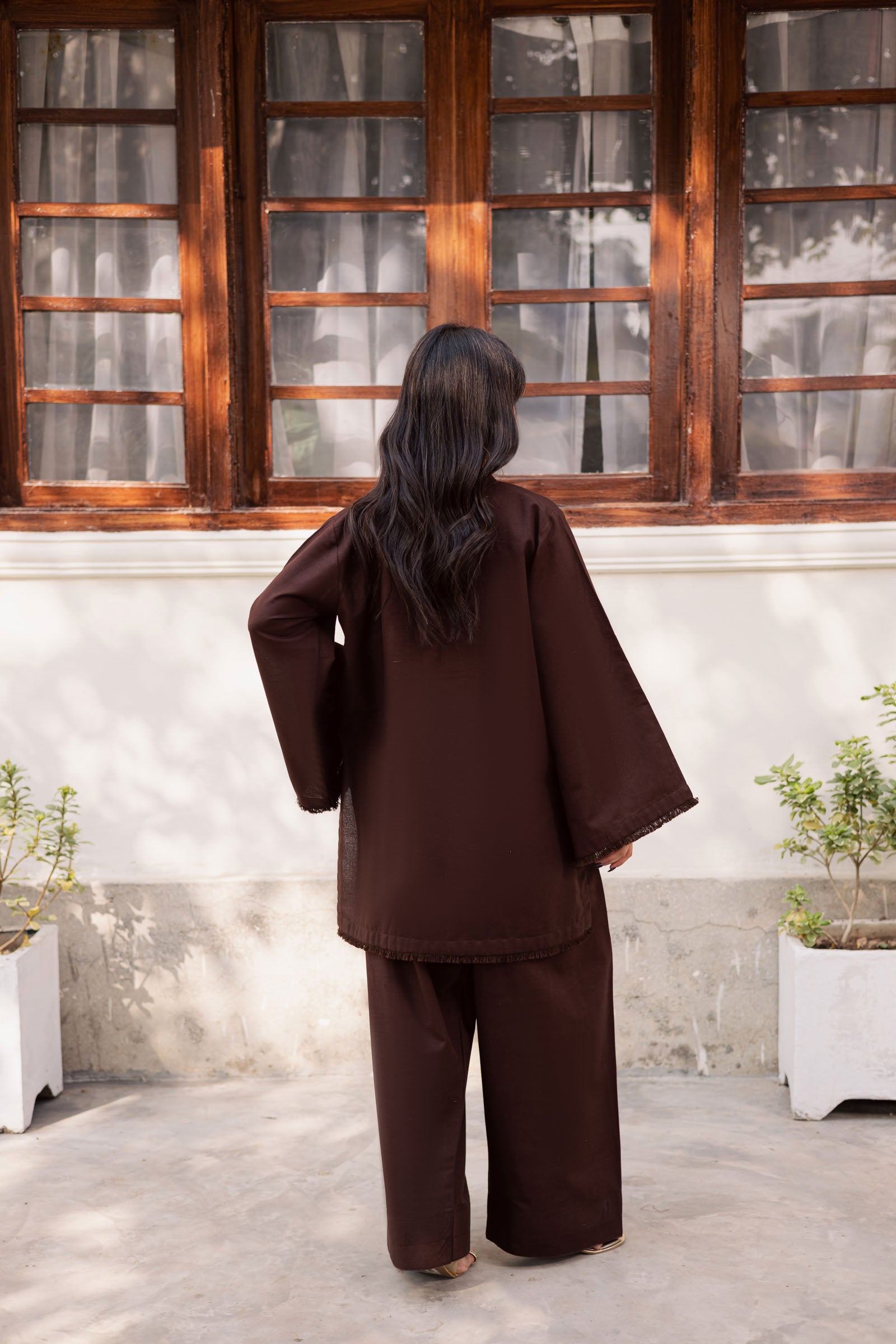 2 PC Khaddar Solid FSK 03 – Dark Brown