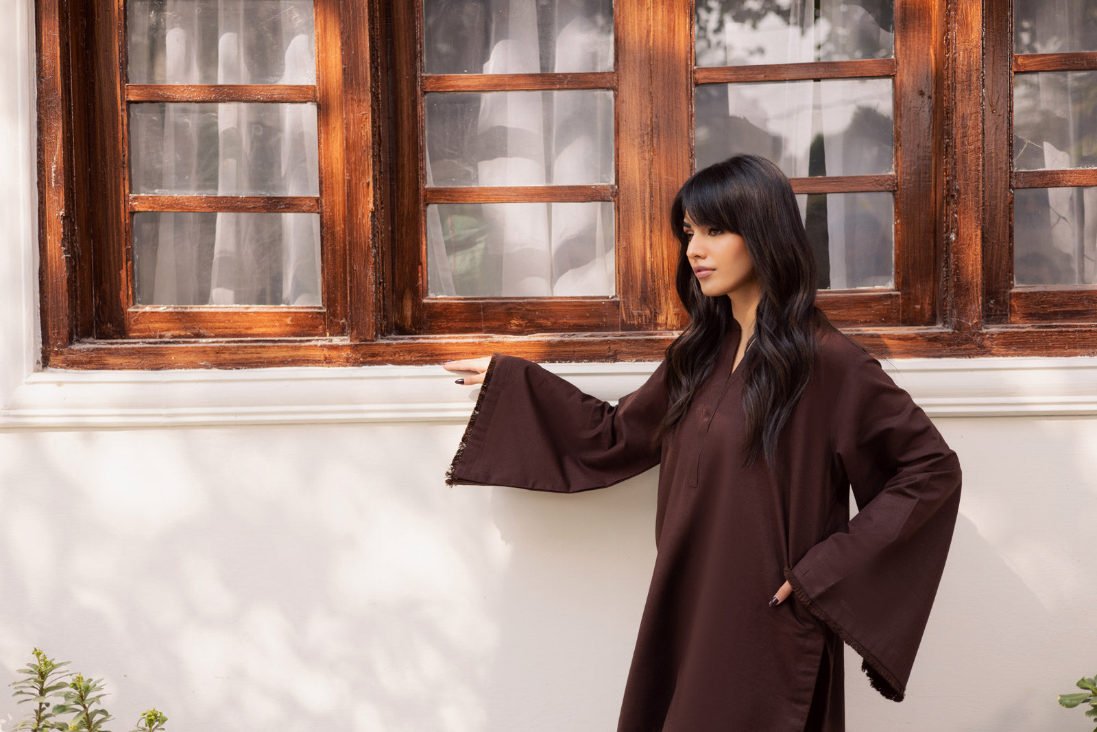 2 PC Khaddar Solid FSK 03 – Dark Brown