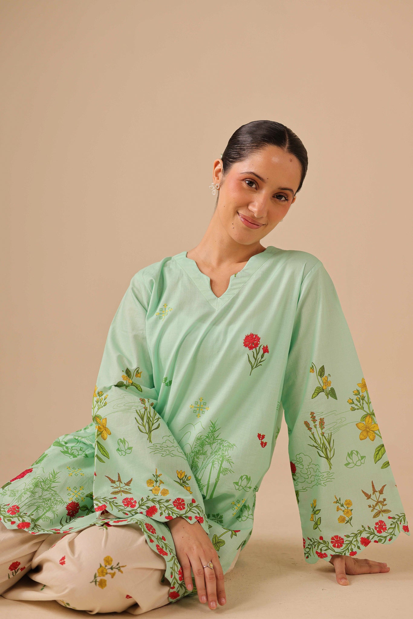 2PC Summer Lawn Dress - 44260