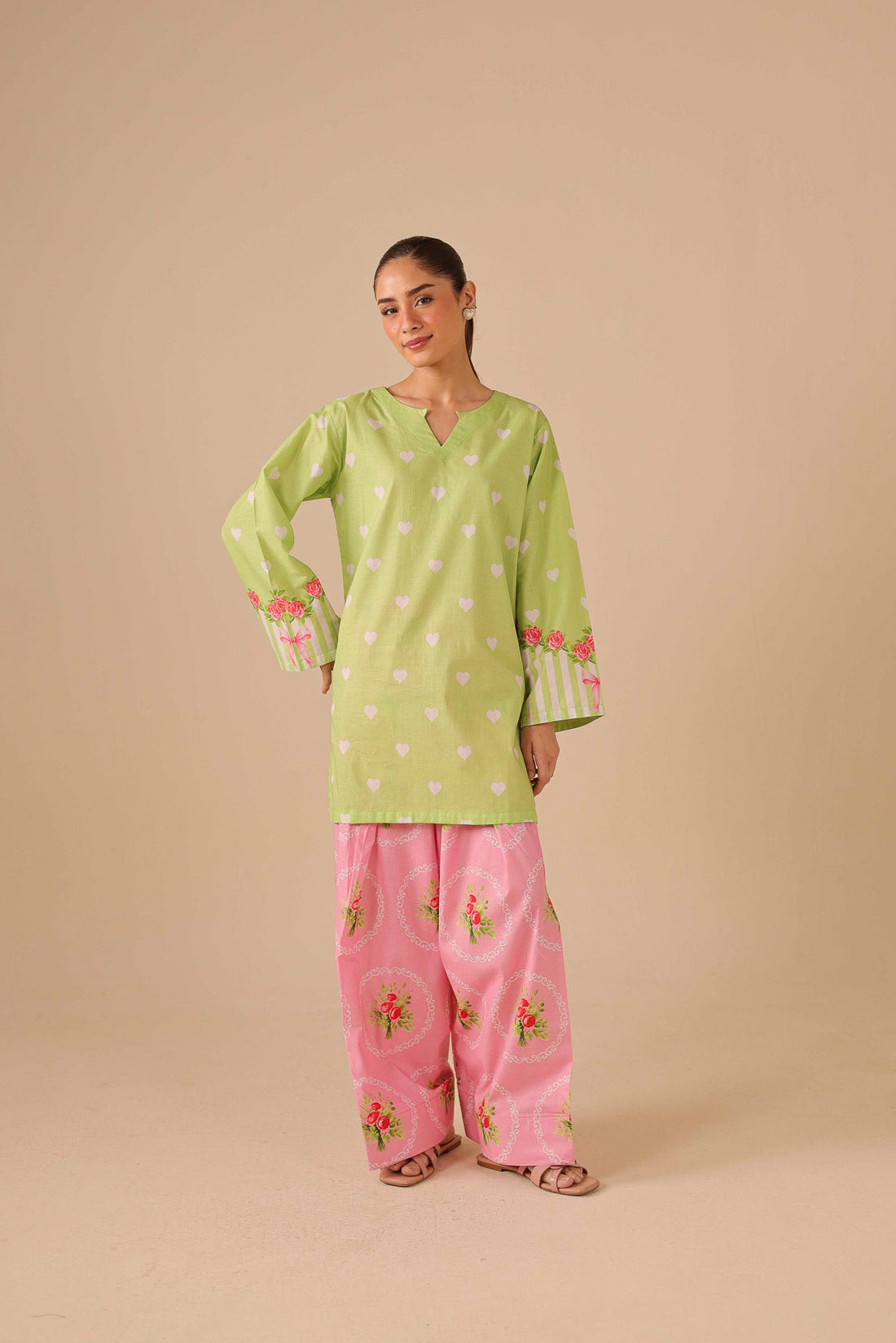 2PC Summer Lawn Dress - 44279