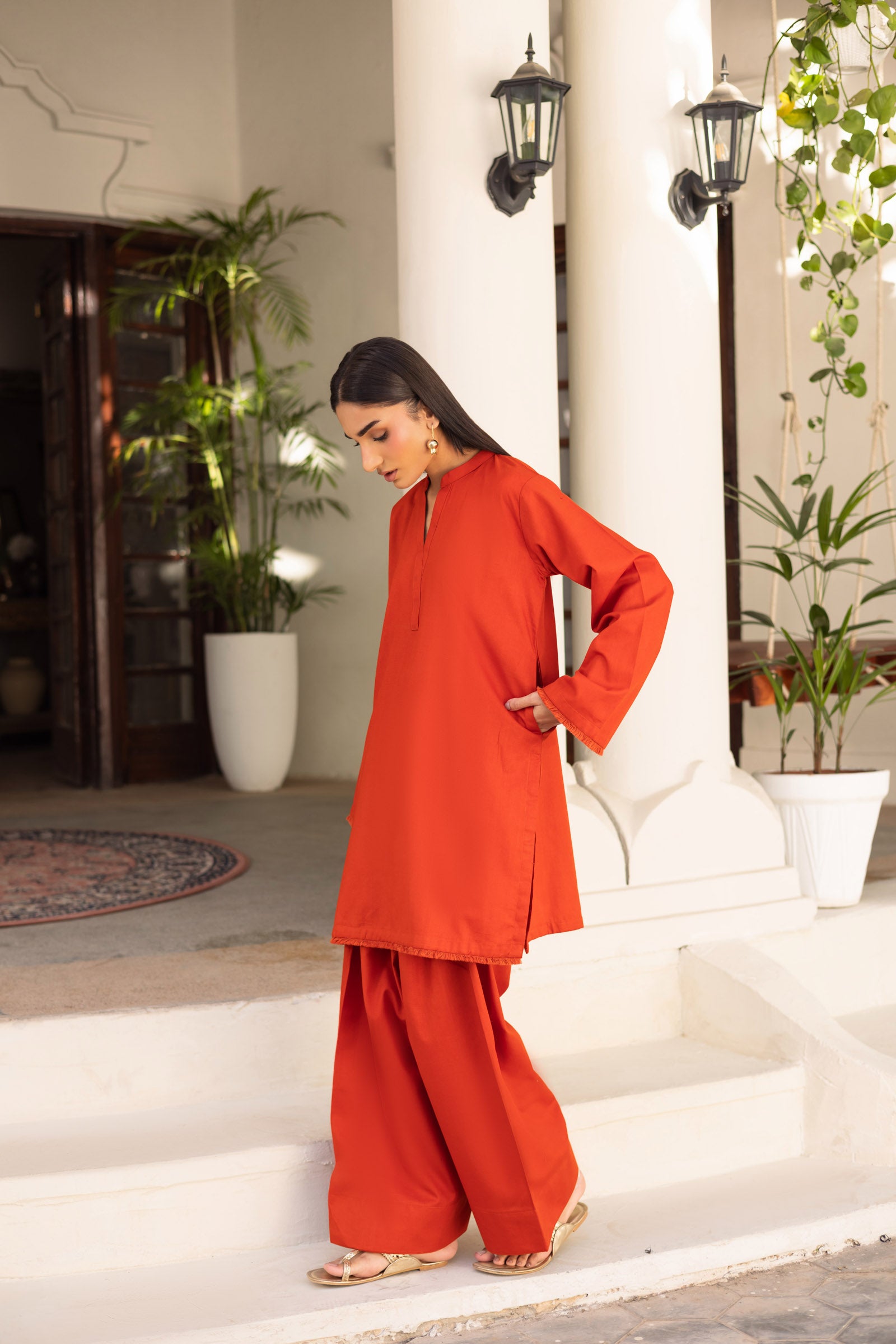 2 PC Khaddar Solid FSK 03 – Rust