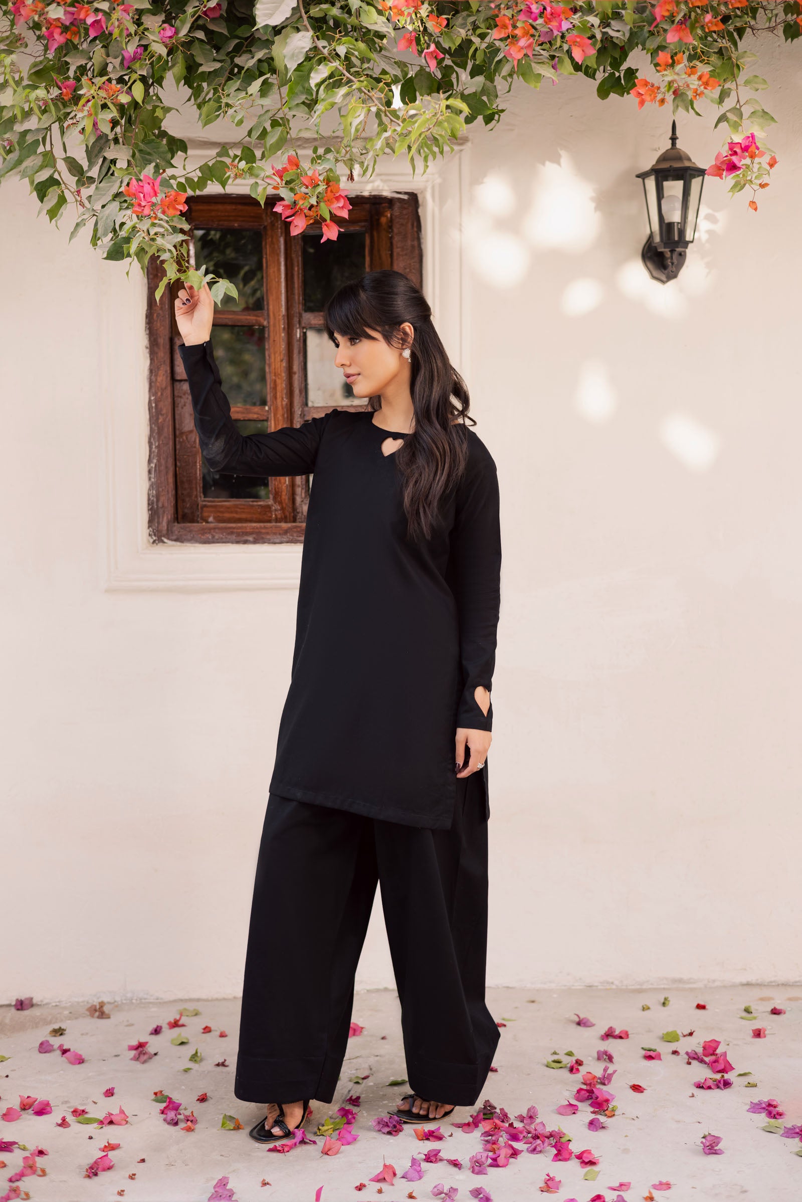 2PC Khaddar Solid HSK 06 – Black