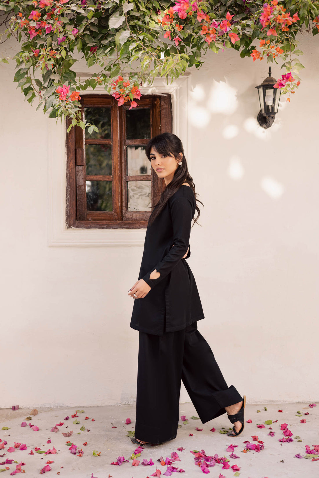 2PC Khaddar Solid HSK 06 – Black