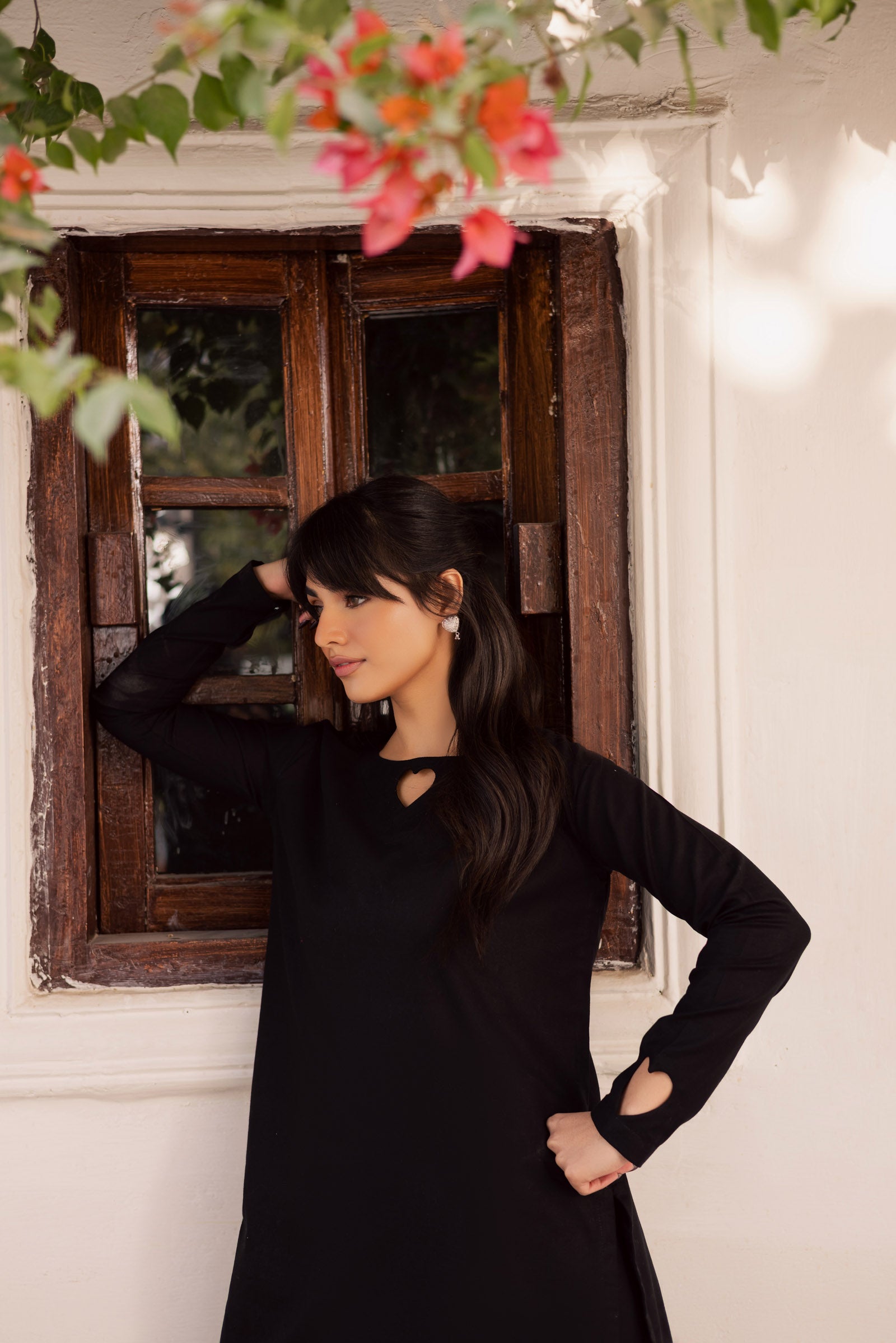 2PC Khaddar Solid HSK 06 – Black