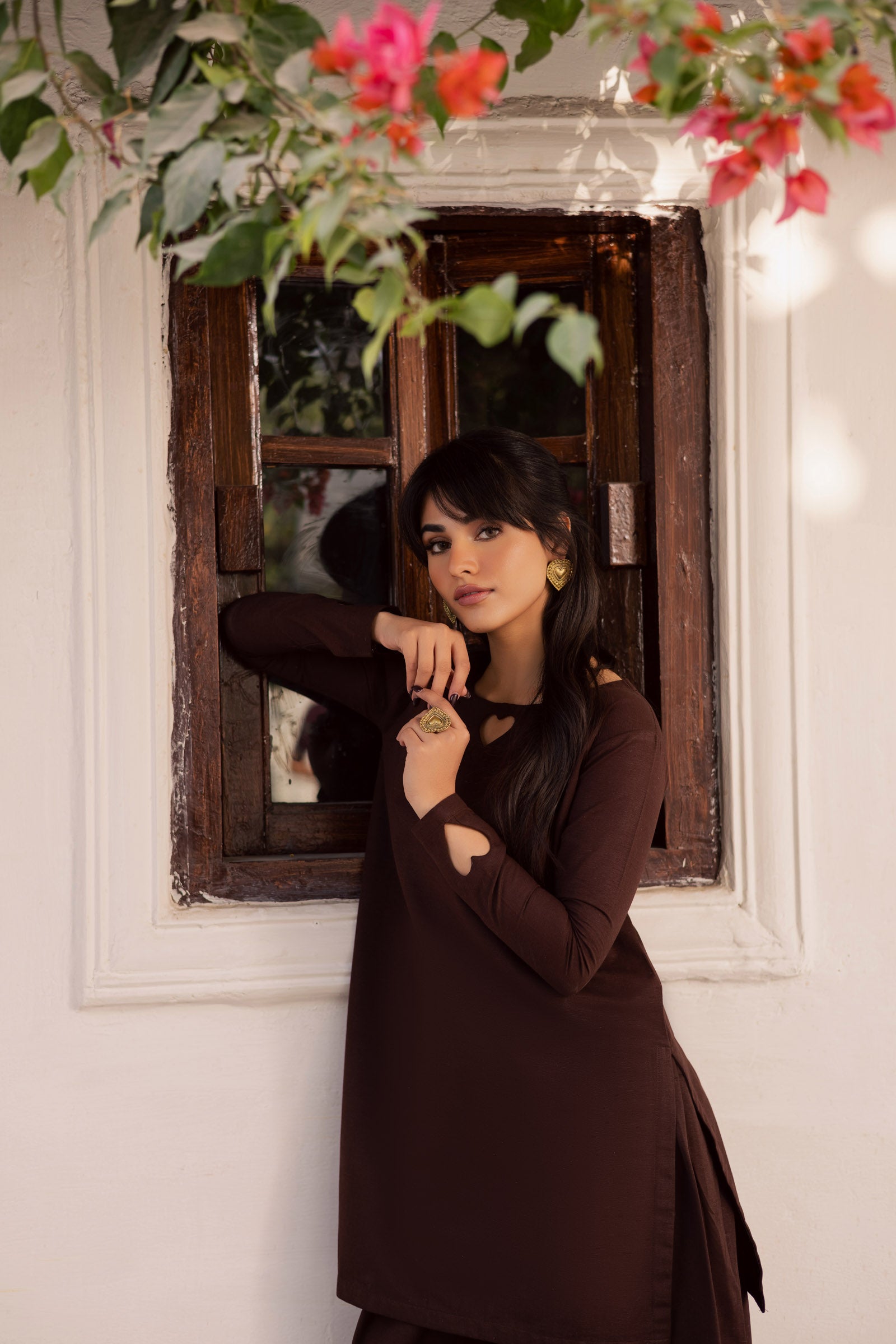 2PC Khaddar Solid HSK 06 – Dark Brown