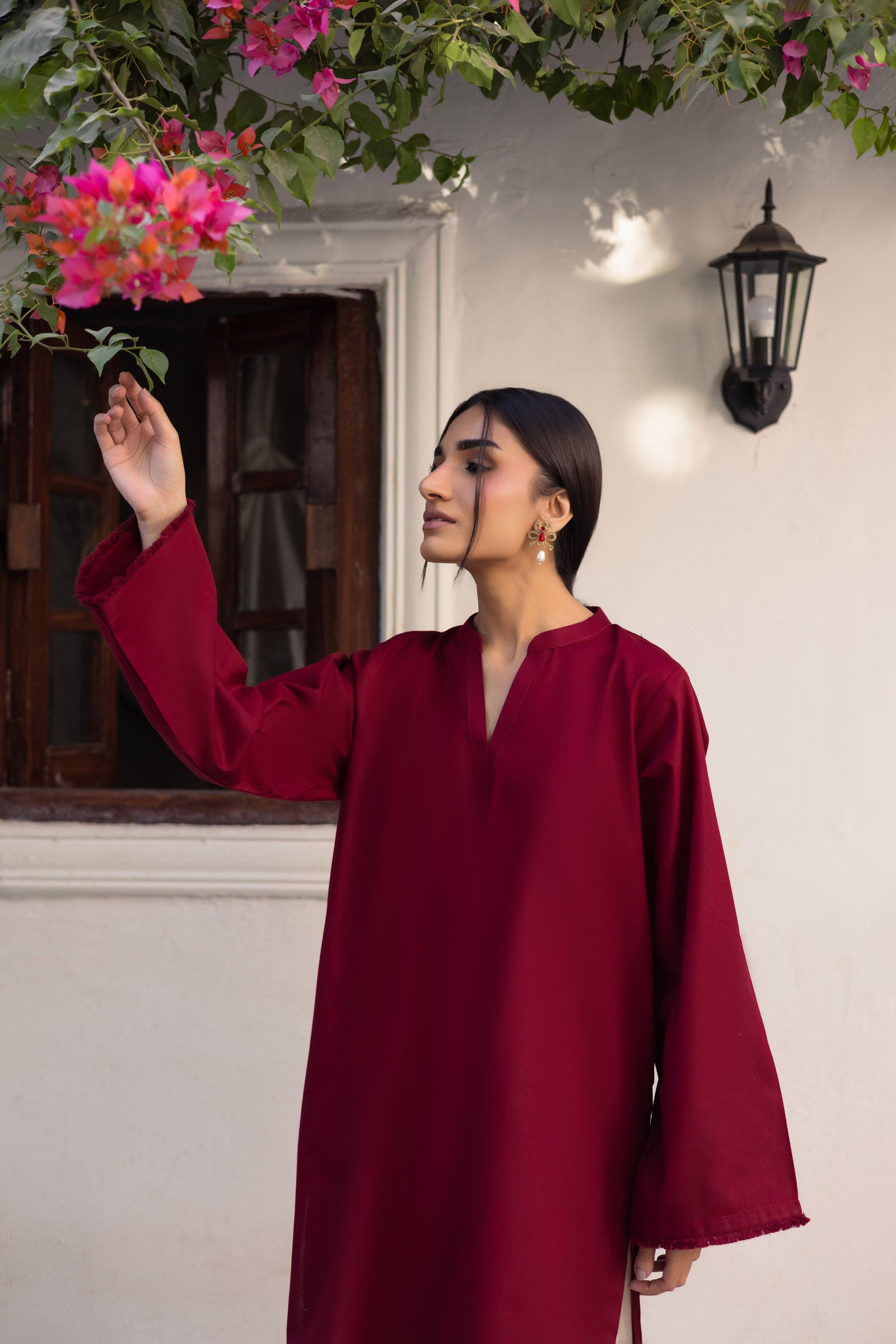 2PC Embroidered Khaddar MSK 05 – Maroon